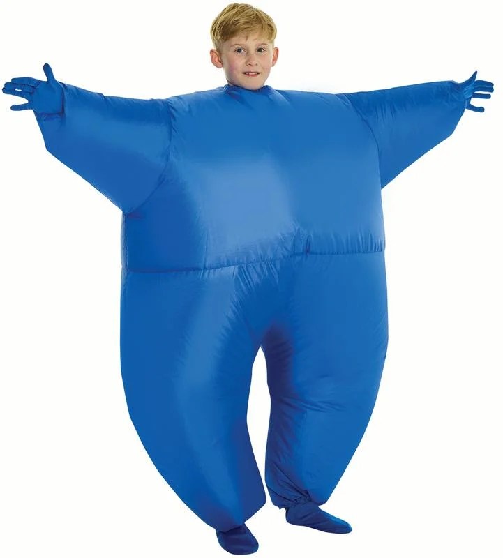 Morphsuits Child Inflatable Kids Costume Mega Morphsuit, Blue, OneSize