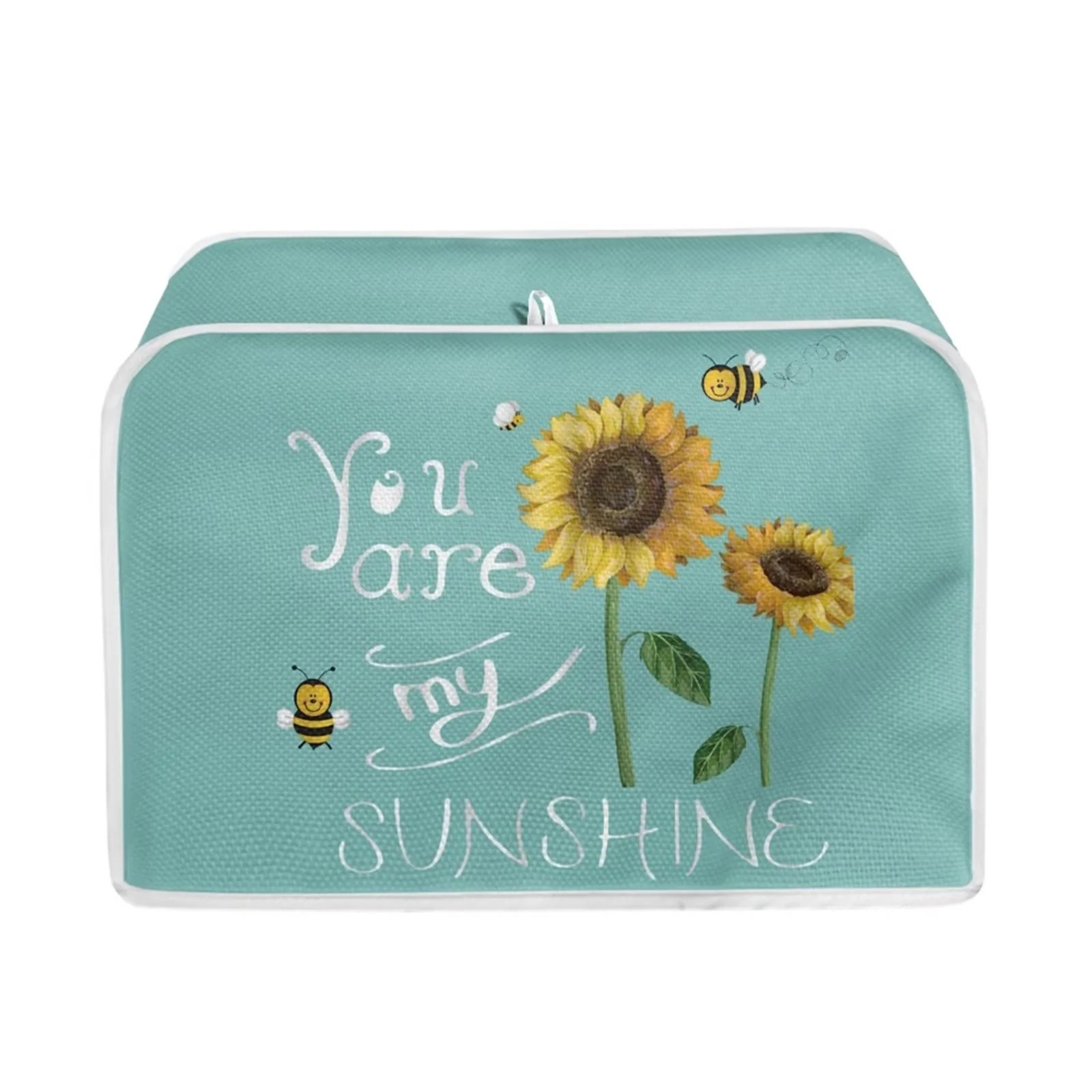 FKELYI Sunflower Bees Toaster Cover Foldable Toaster Covers 4 Slice