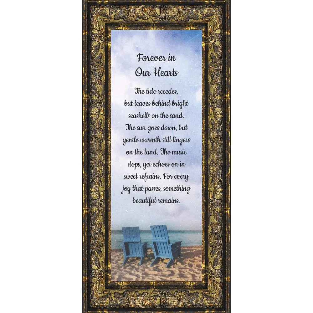 Forever in Our Hearts Framed Poem, In Memory of Loved One