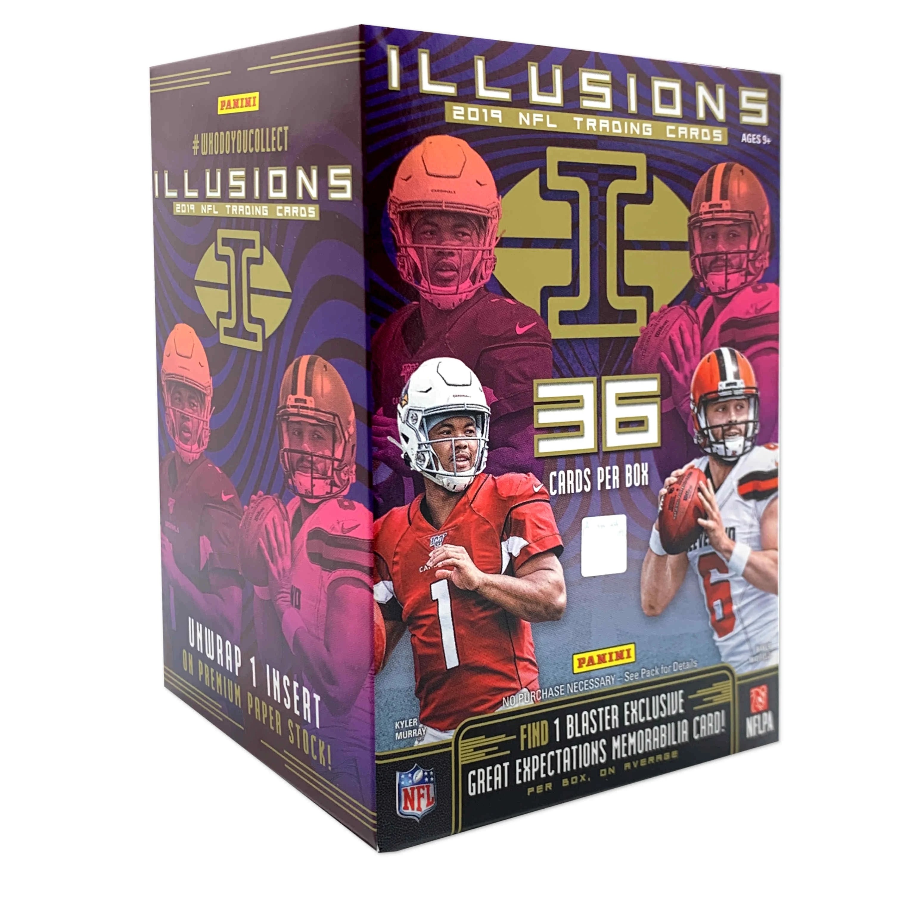 2019 Panini Illusions NFL Football Trading Cards Blaster Box 36 Cards