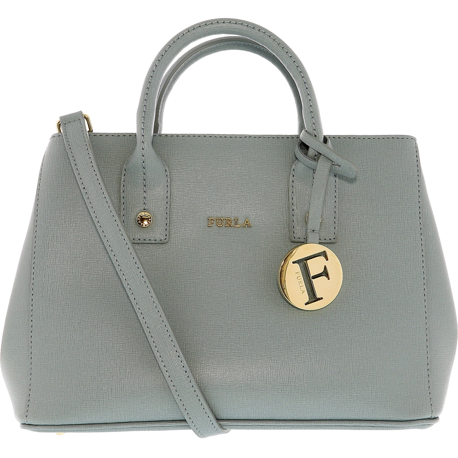 Furla Furla Women's Linda Mini Tote Leather TopHandle Bag Azzurro