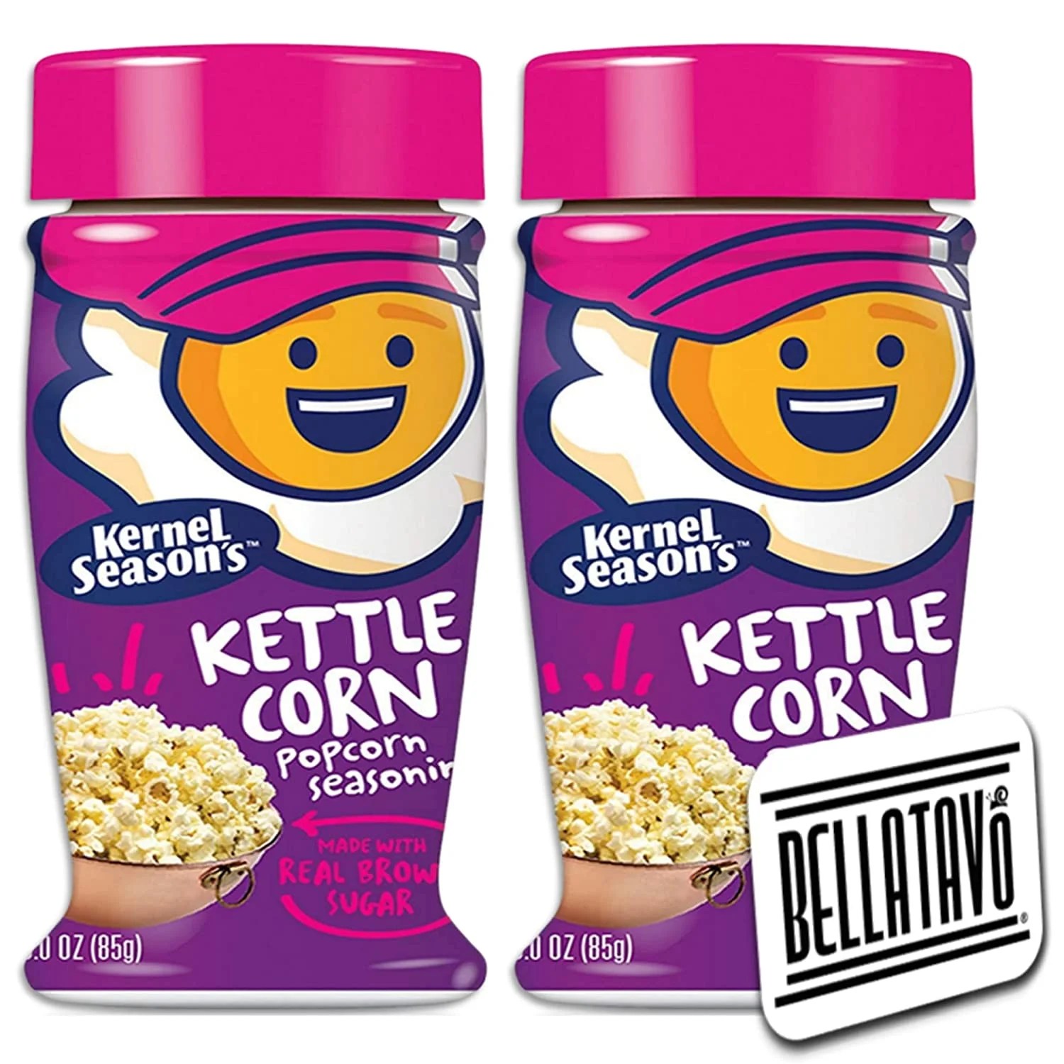 Kettle Corn Popcorn Seasoning Bundle. Includes Two2.85 Oz Kernel