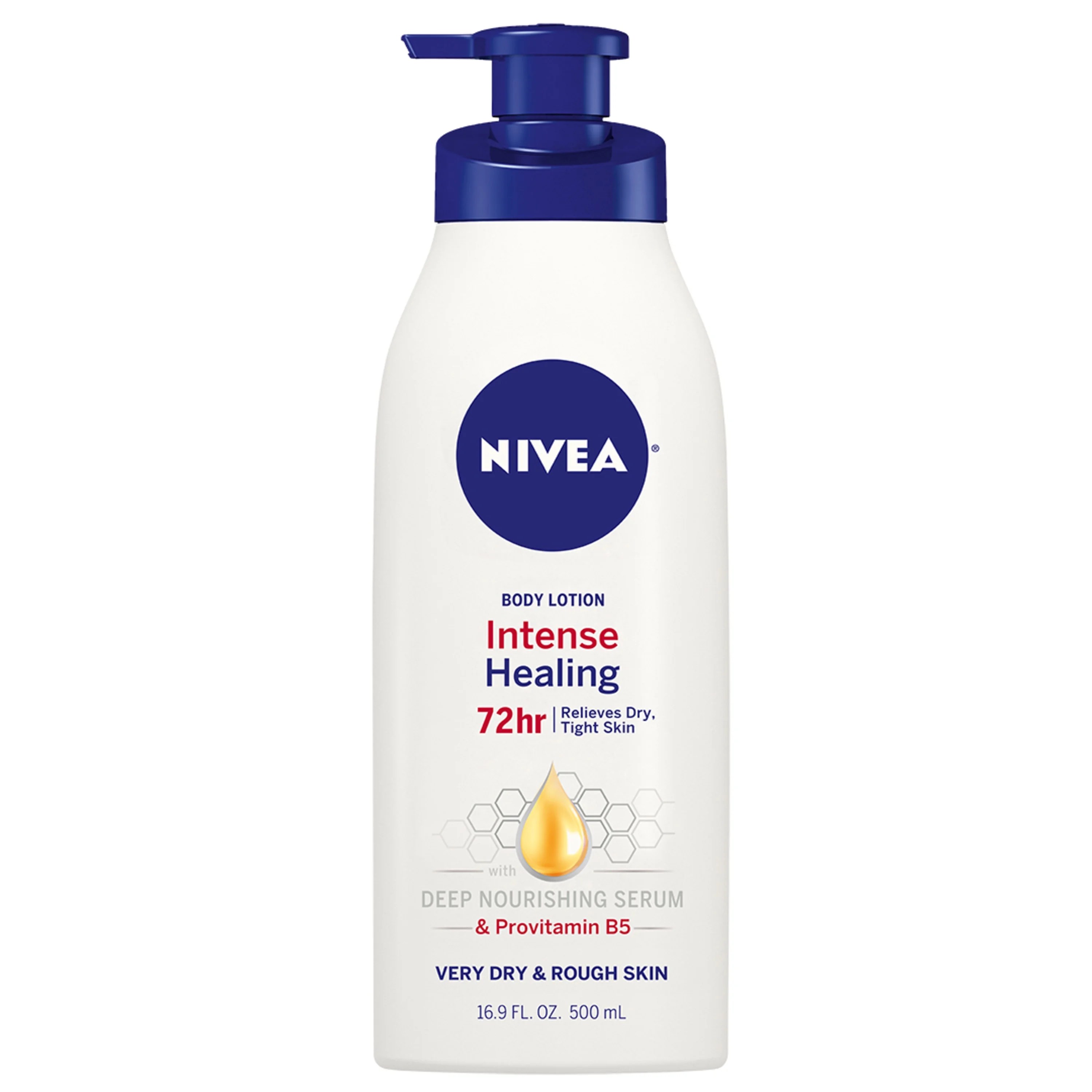 NIVEA Intense Healing Body Lotion, 72 Hour Moisture for Dry to Very Dry