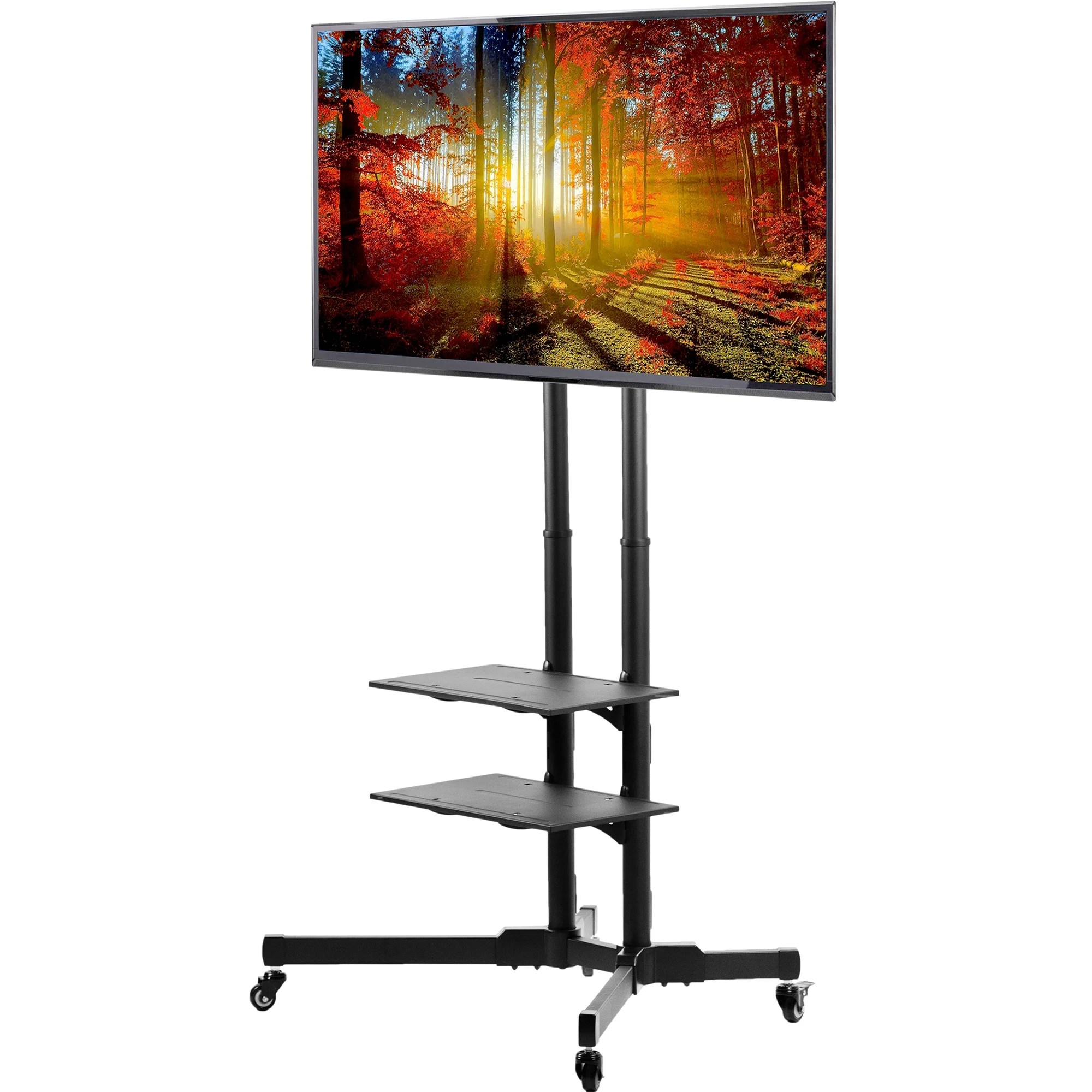 TV Cart for 32" to 83" LCD LED Plasma Flat Panels Mobile Stand with