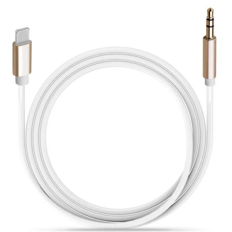 Lightning To 3.5 Mm Headphone Jack Adapter AUX Audio Music Cable Car