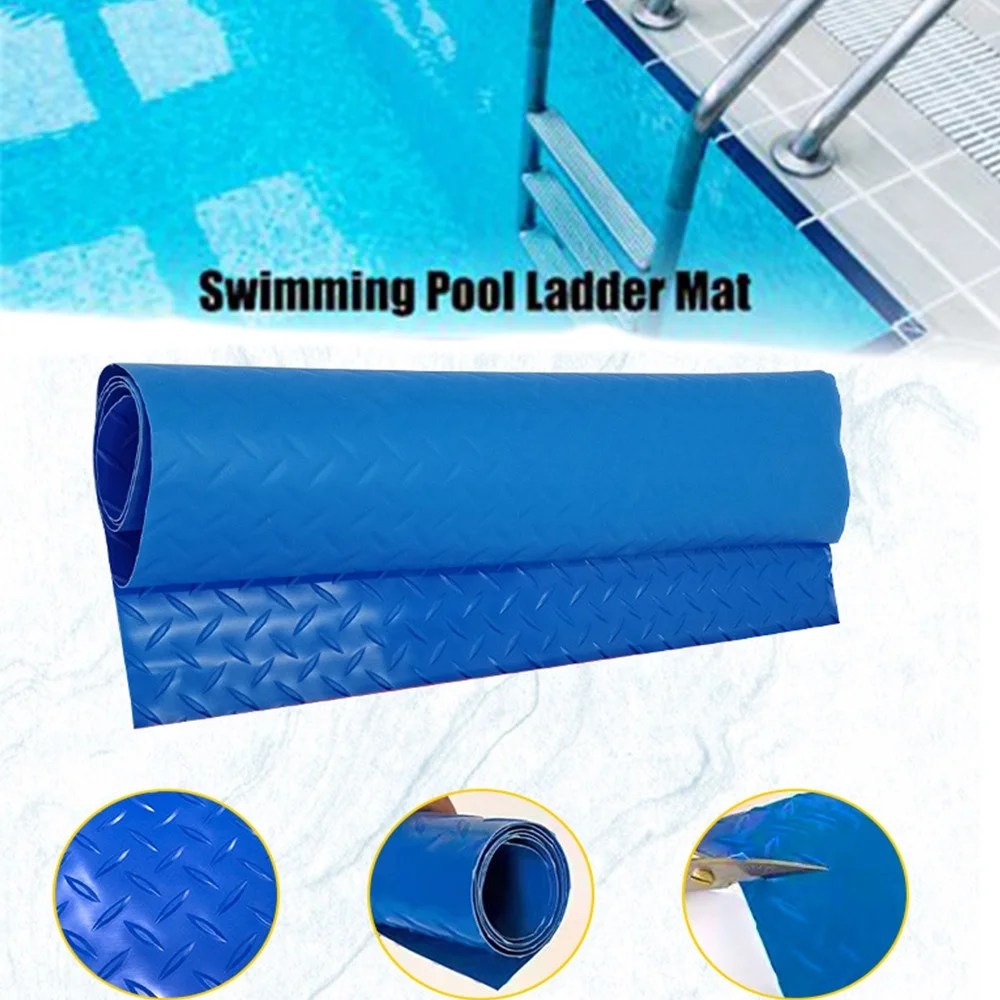 Pool Ladder Mats 36*17inch, NonSlip Protective Step Mat for Above