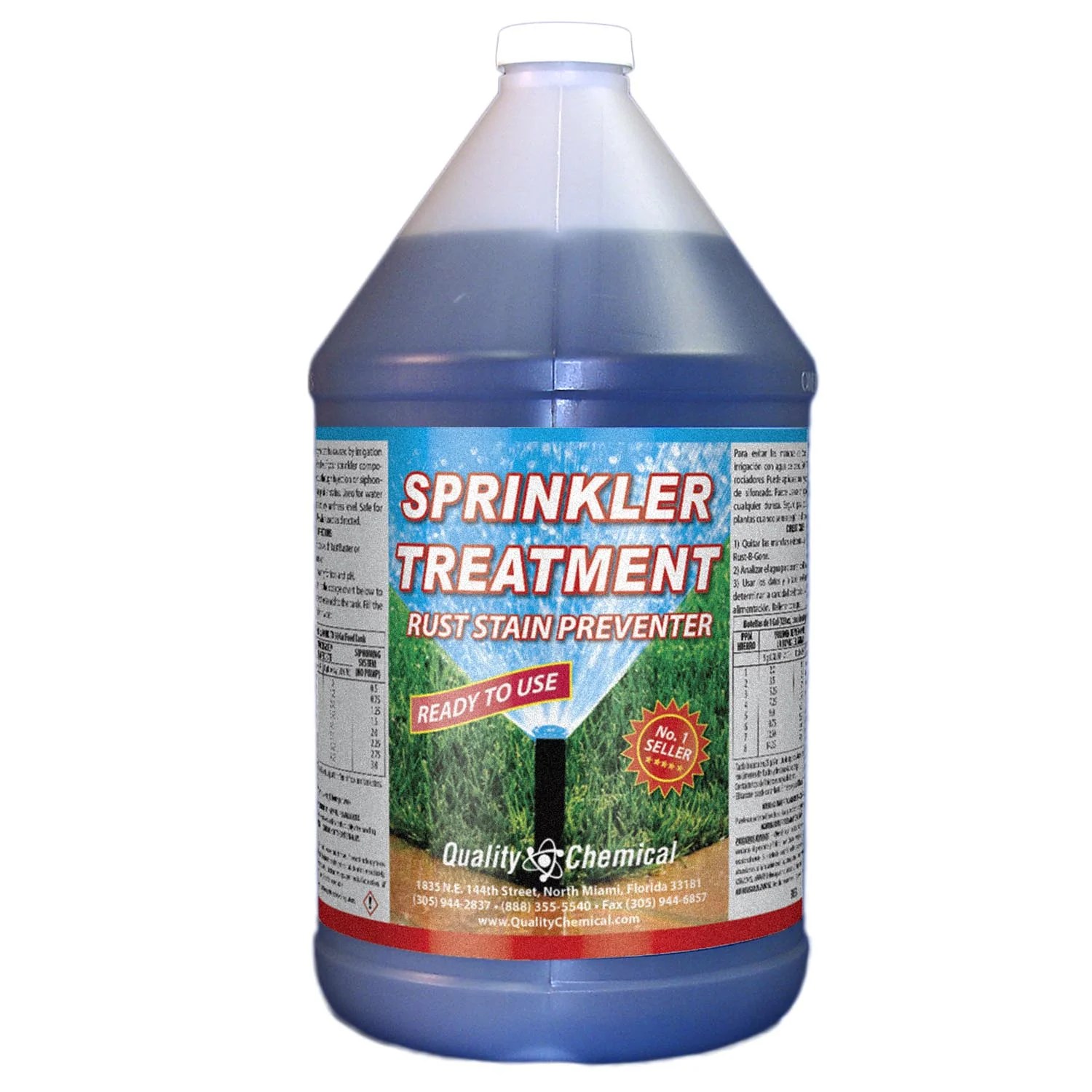 Sprinkler Treatment Rust Stain Preventor 1 gallon (128 oz.) Walmart