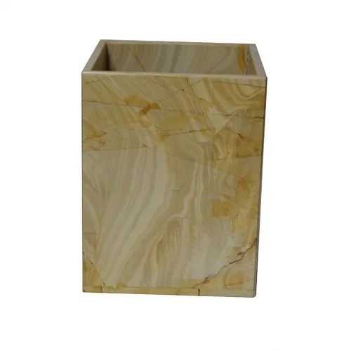 Lex Lighting Marble 3 Gallon Stone Trash Can