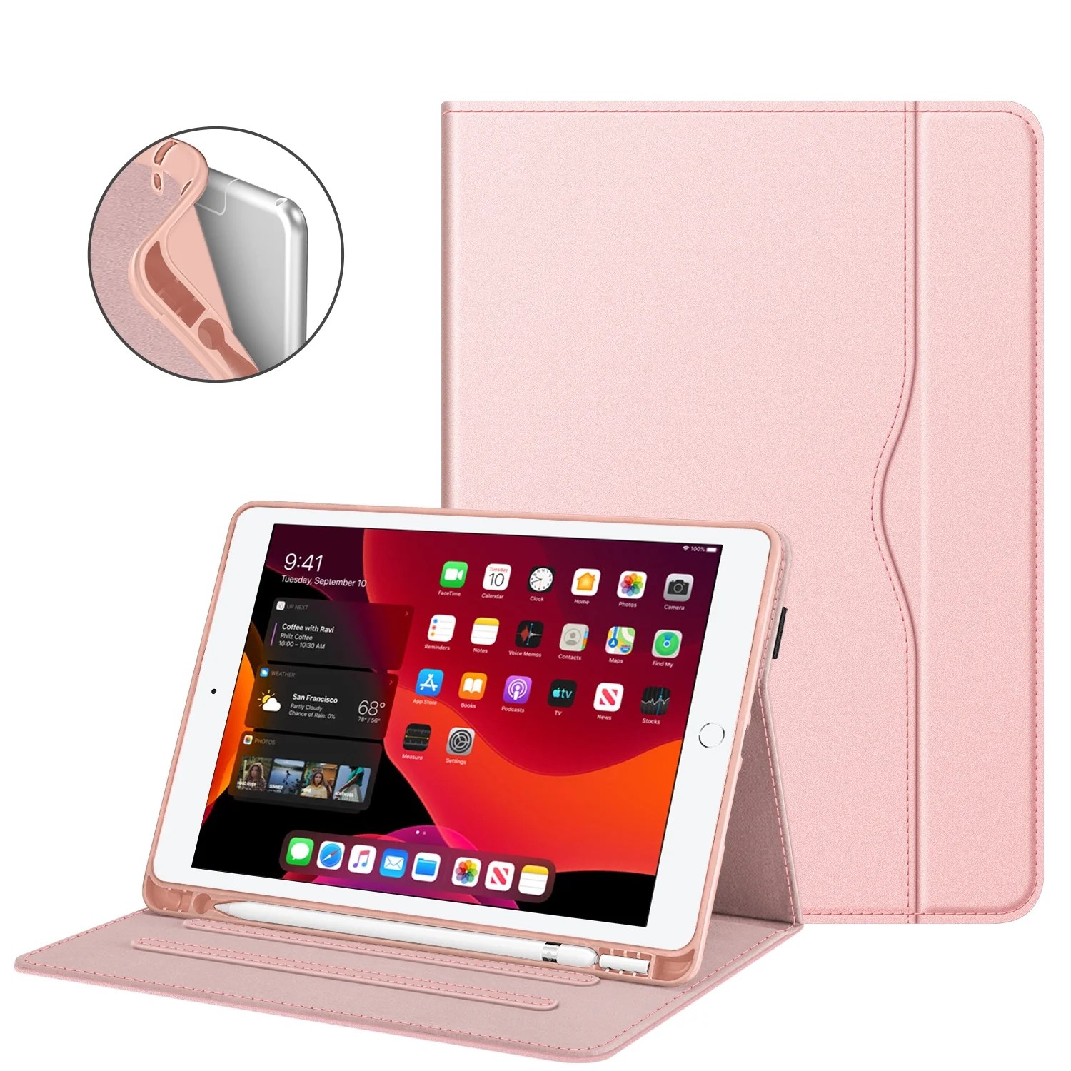 Fintie TPU Case for 10.2inch iPad 7th 8th Generation MultiAngle