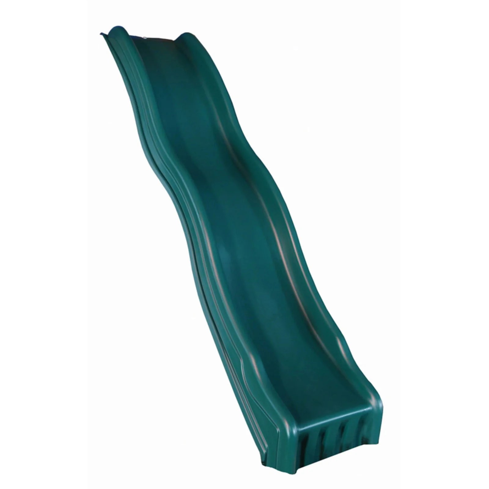 SwingNSlide Green Cool Wave Slide Plastic Slide for 4 Foot Decks