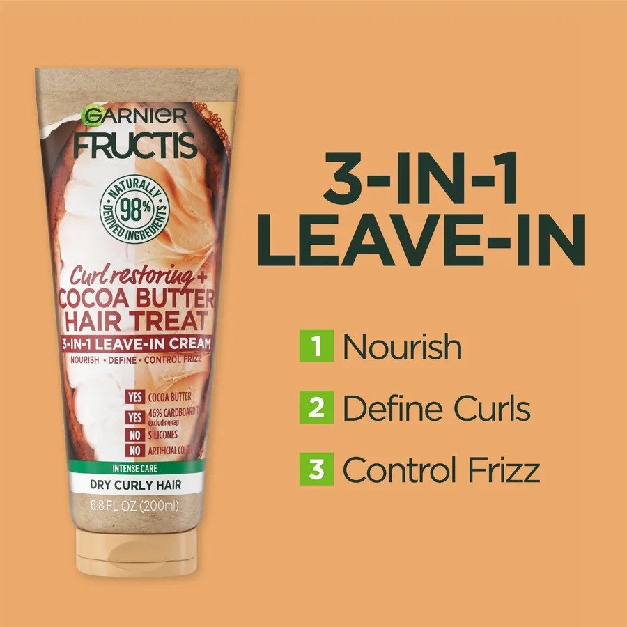 Buy Garnier Fructis Curl Restoring Cocoa Butter Hair Treat 3in1 Leave