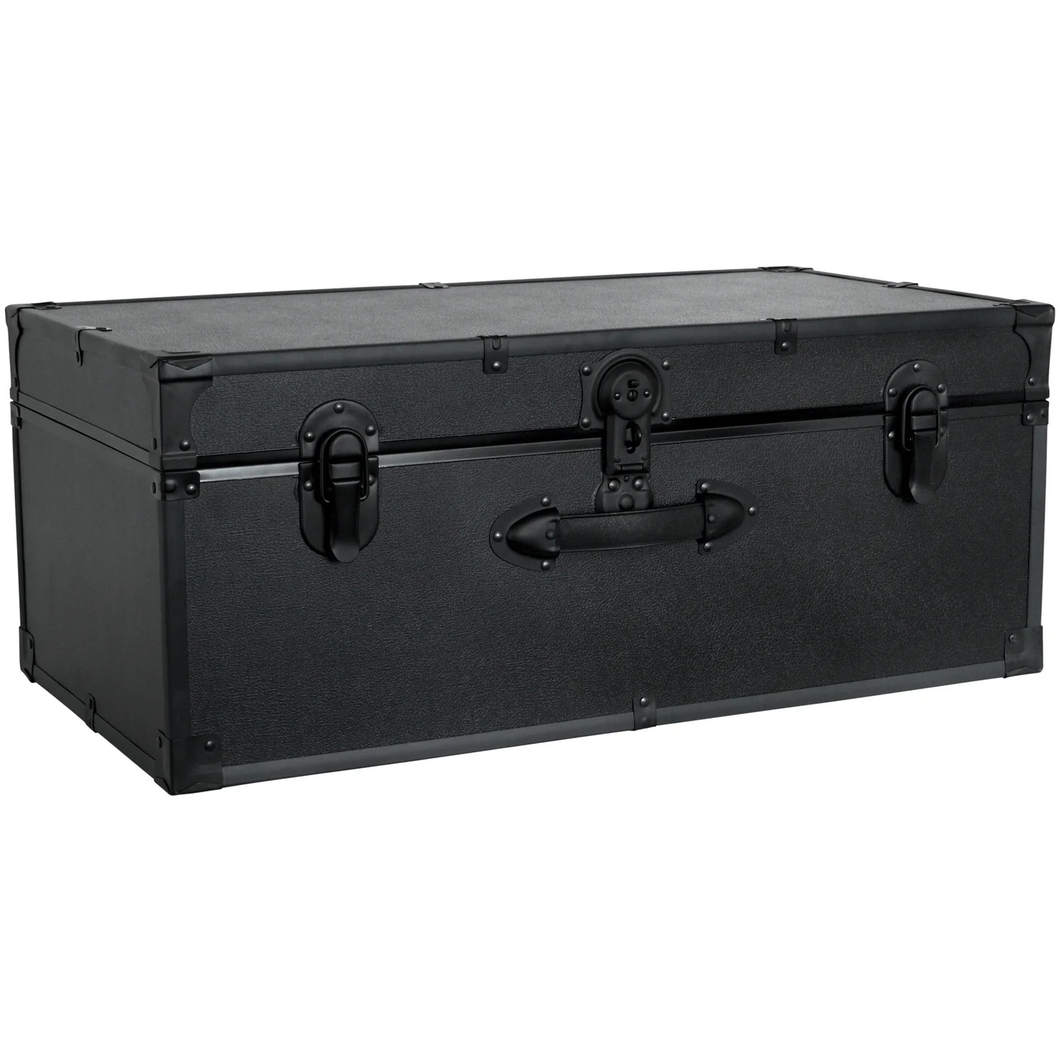 Seward Trunk Classic 30" Trunk with Lock, Black