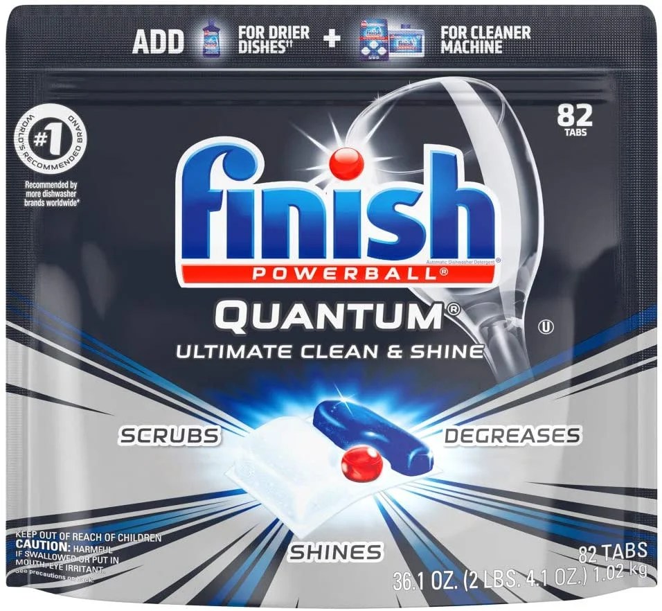 Finish Quantum 82ct Dishwasher Detergent Powerball Ultimate