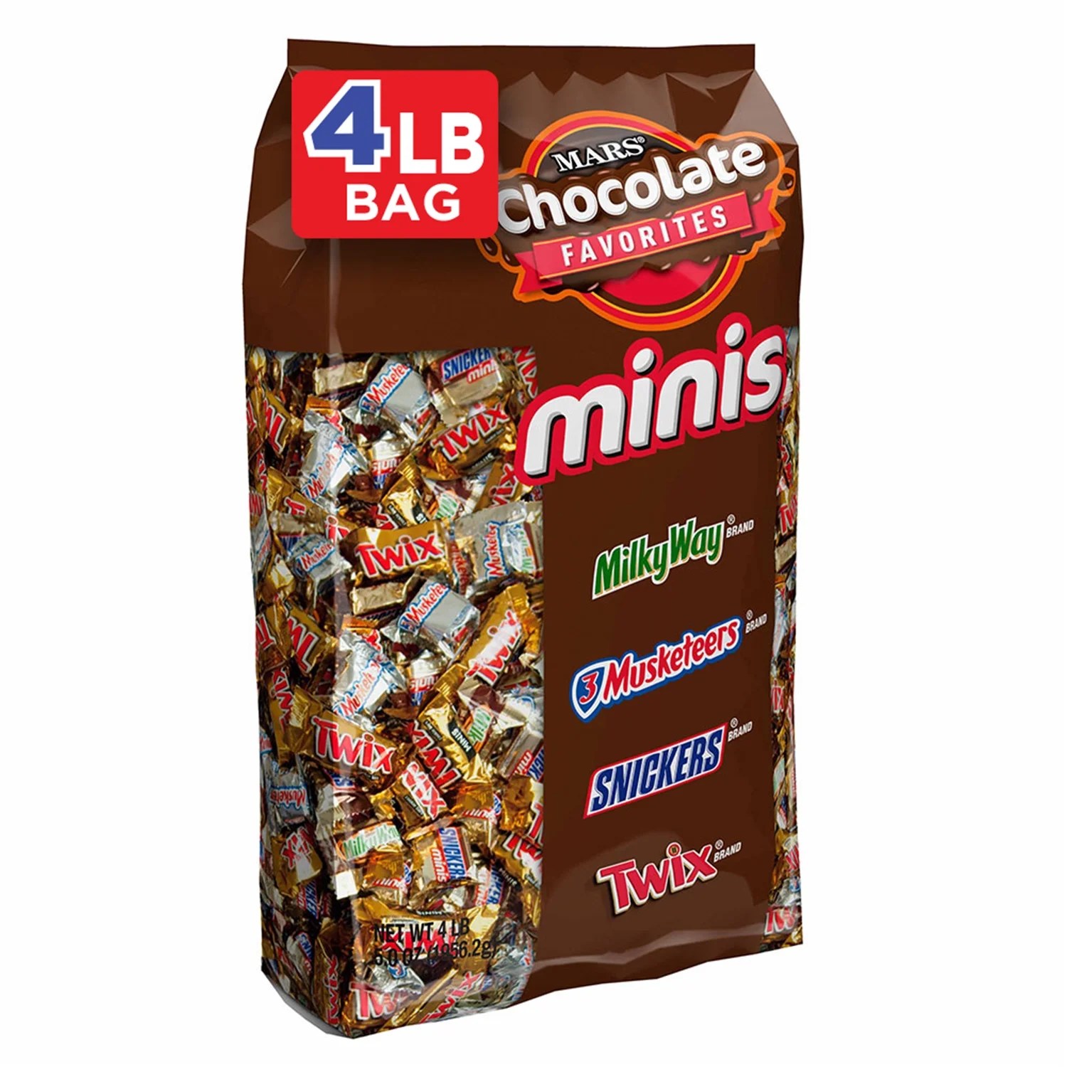 SNICKERS, TWIX, MILKY WAY & More Minis Size Chocolate Candy Bars Variety Mix, 67.2 Ounce, 240