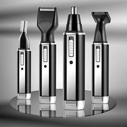 4 in 1 Rechargeable Nose Hair Trimmer Ear Beard Sideburn Eyebrow
