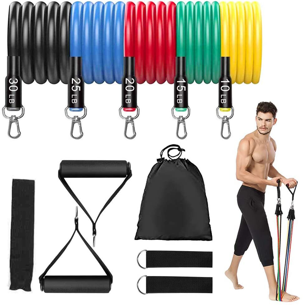 Resistance Bands Set, Portable Workout Bands with 5 Resistance Loop Resistance Bands Set, Portable Workout Bands with 5 Resistance Loop