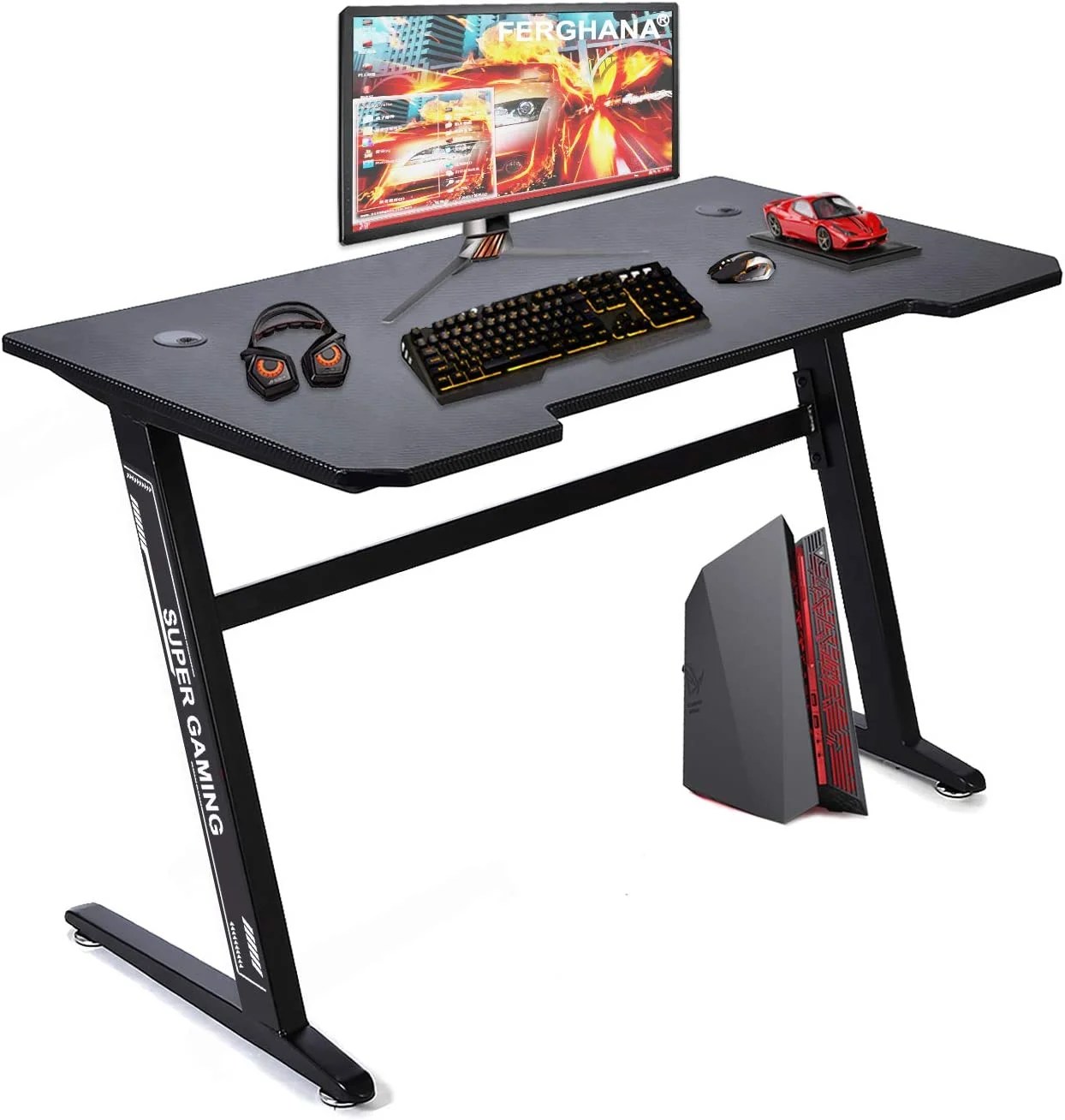 axGear Gamer Desk Computer Table Home Office Desk 47.2 axGear Gamer Desk Computer Table Home Office Desk 47.2