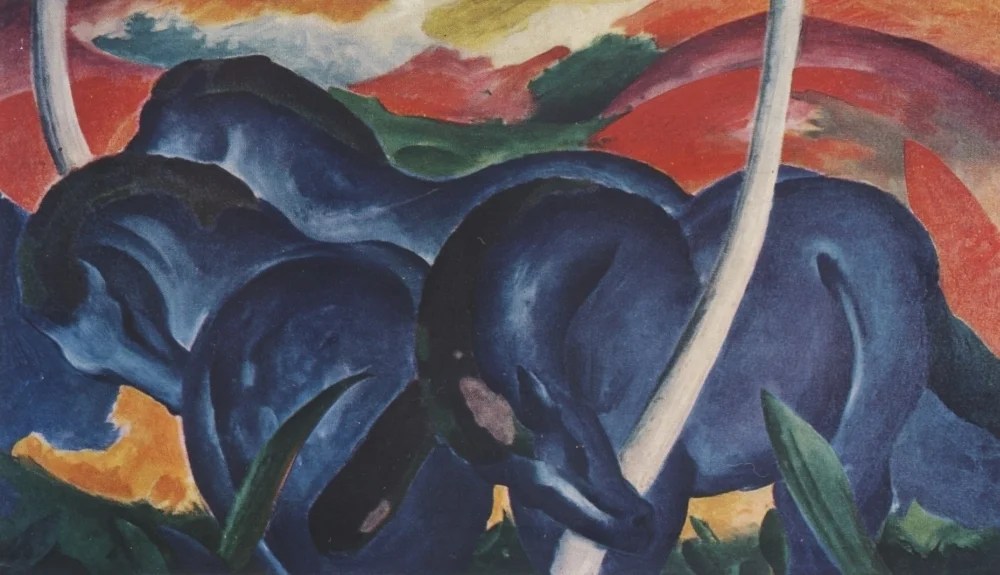 The Blue Horses 1911 Poster Print by Franz Marc (18 x 24)