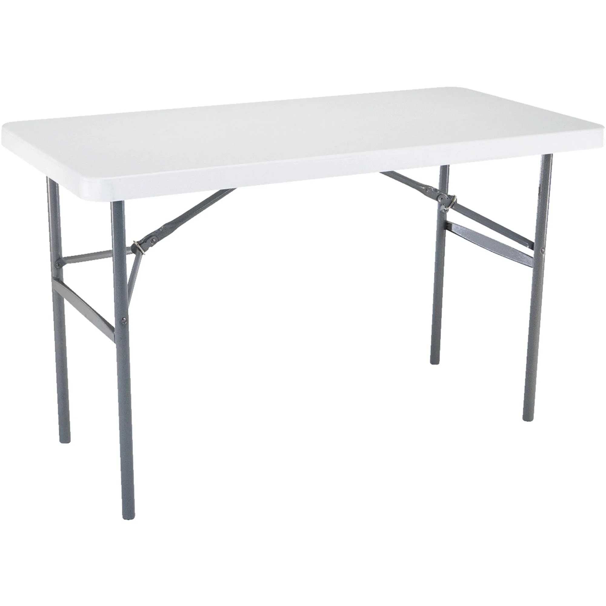 Lifetime 4foot Folding Table, Light Commercial, White Granite