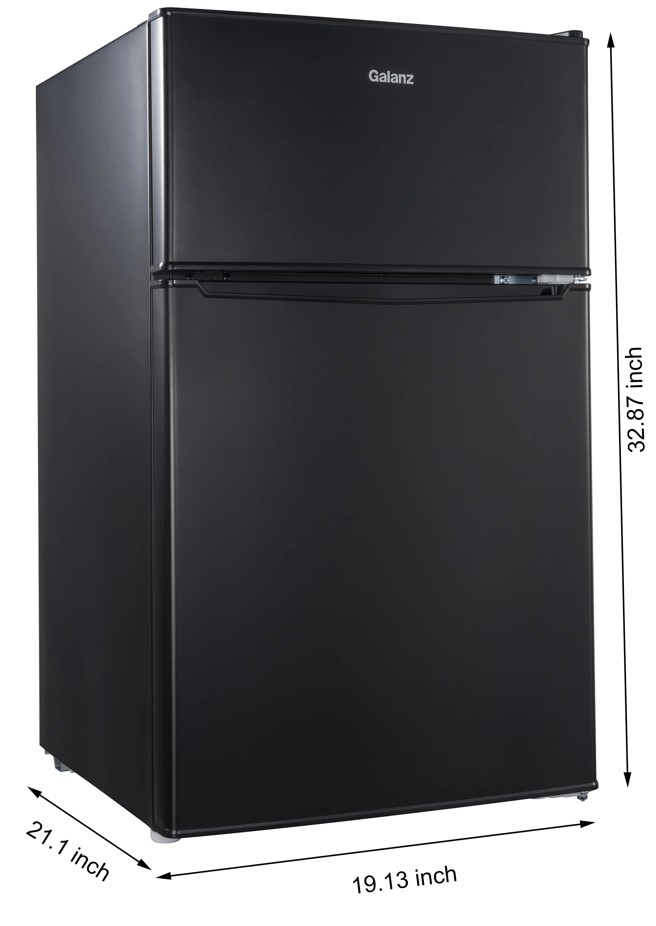 Compact Refrigerator Mini Fridge with Freezer Double Door 3.1 cu ft