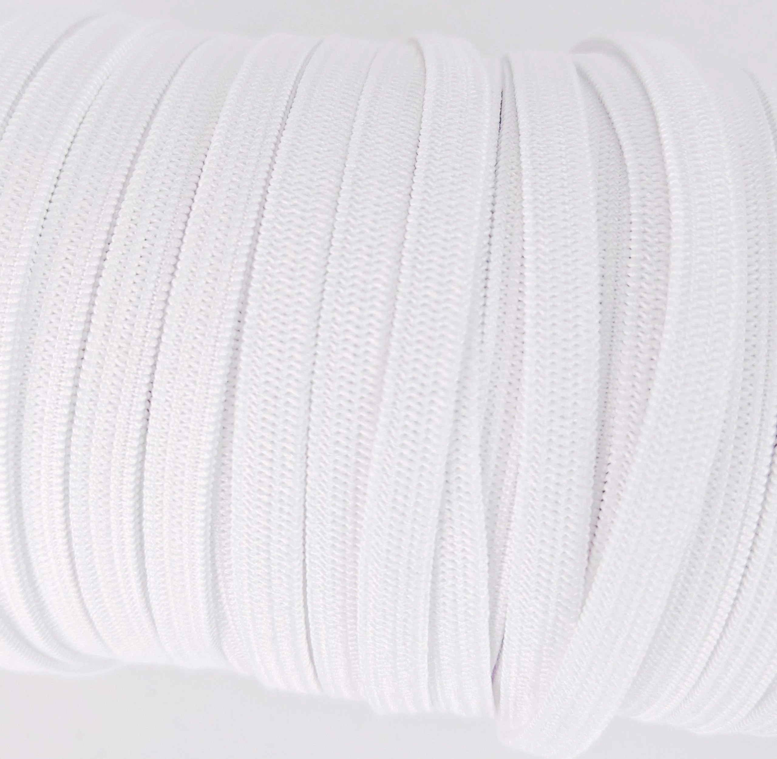 100 yards 1/4 Inch Width Braided Elastic Band White Elastic Cord Heavy