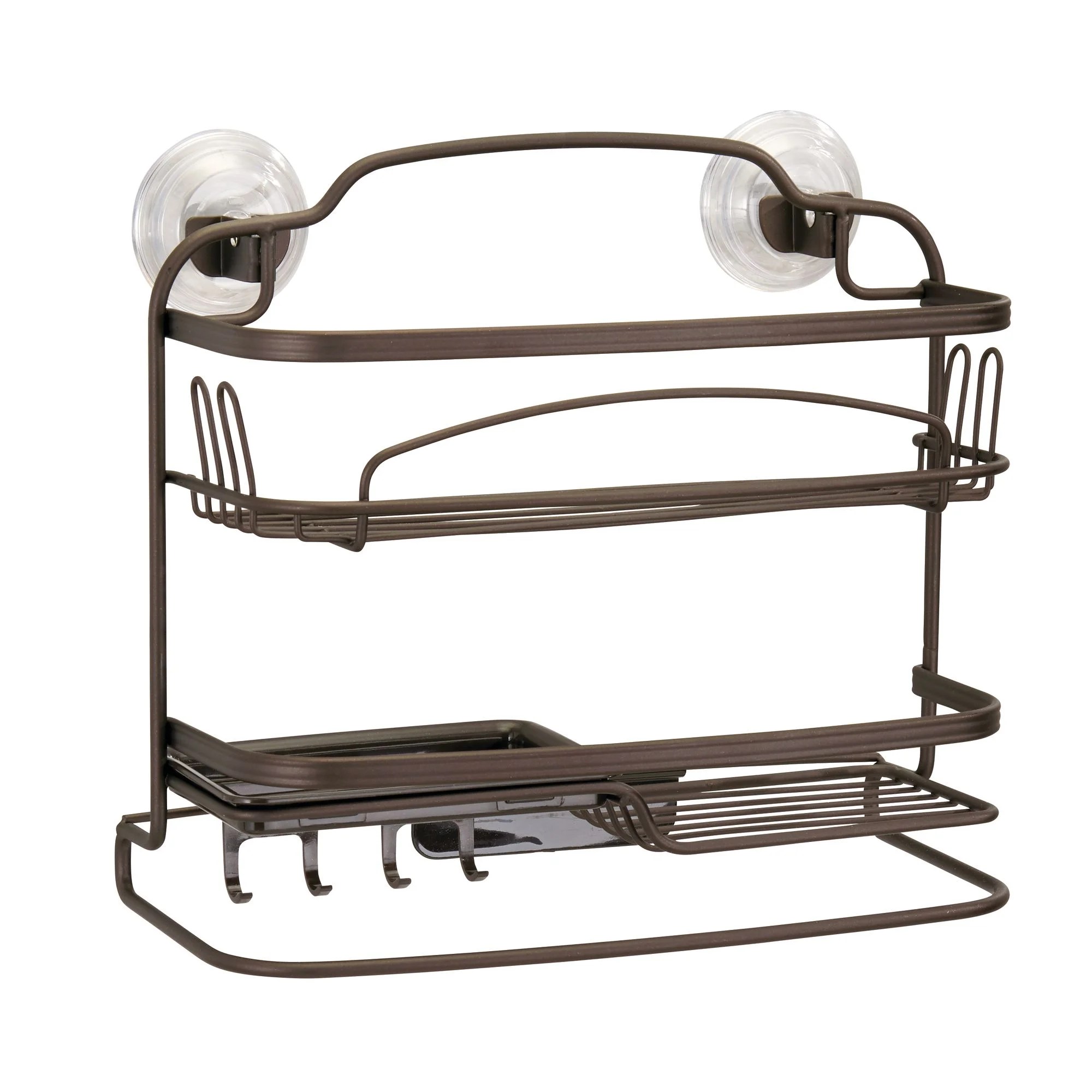 Better Homes & Gardens Bryn Power Lock 2Tier Suction Shelf, Bronze eBay
