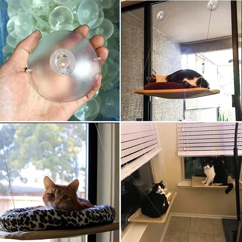 Cat Bed, Cat Window Perch Window Seat Suction Cups Space Saving Cat