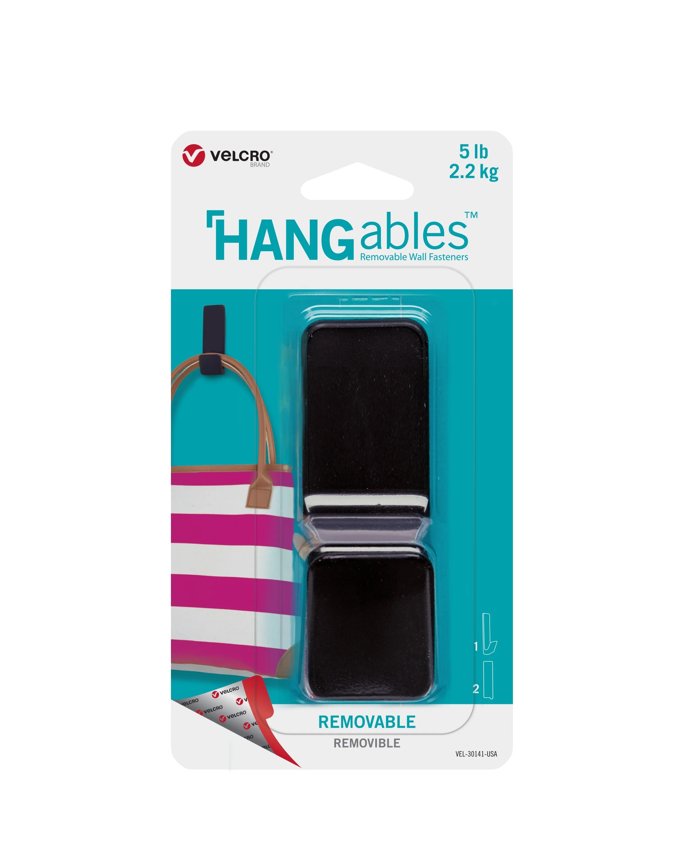 VELCRO Brand HANGables Removable Wall Hooks EasytoRemove Wall
