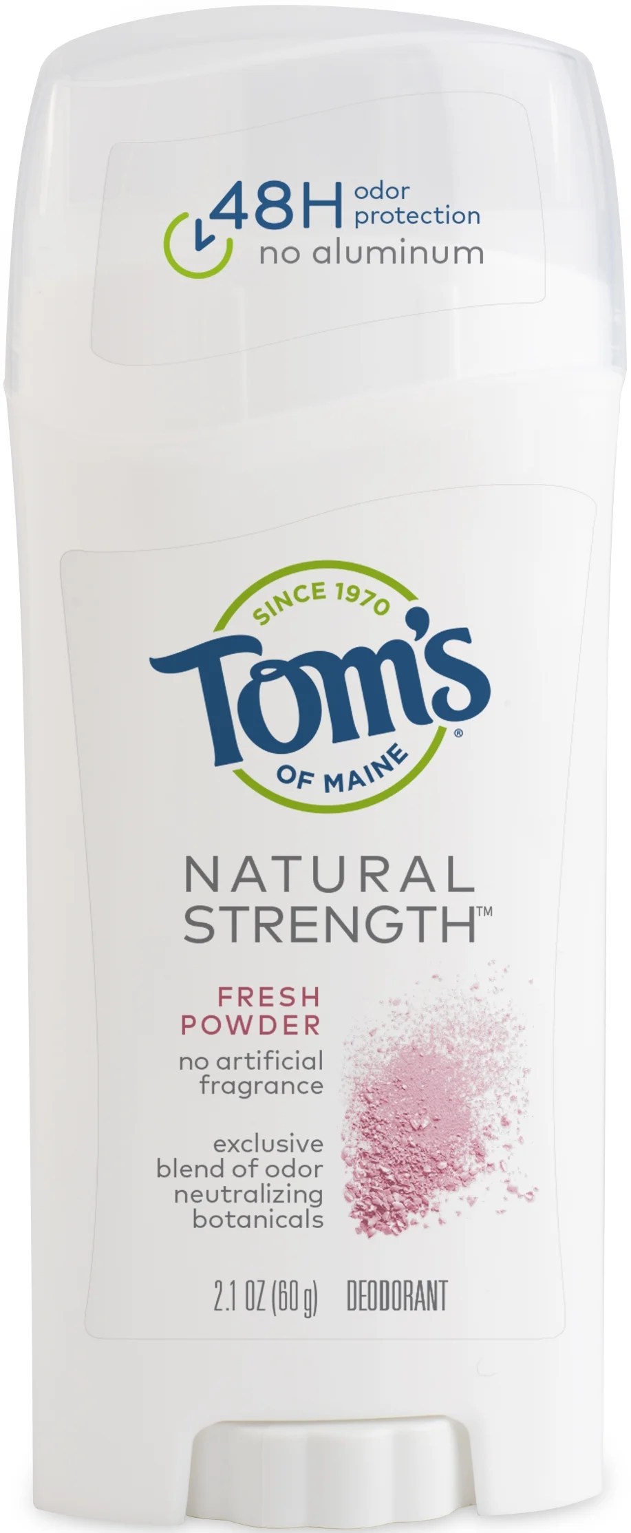 Tom's of Maine Natural Strength Deodorant, Fresh Powder, 2.1oz