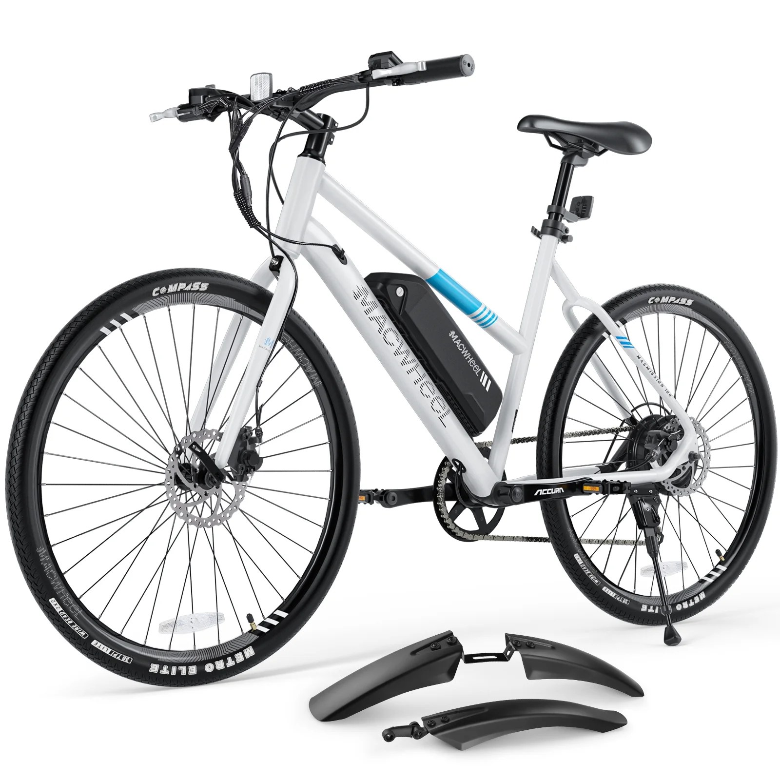 MACWHEEL 27.5" Electric Bike, 3 Hours Fast Charge, UL Certified Charger