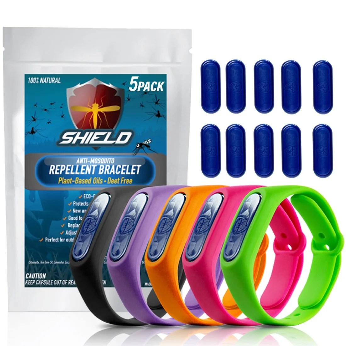 Mosquito Repellent Bracelet Shield Natural Anti Insect & Bug Band