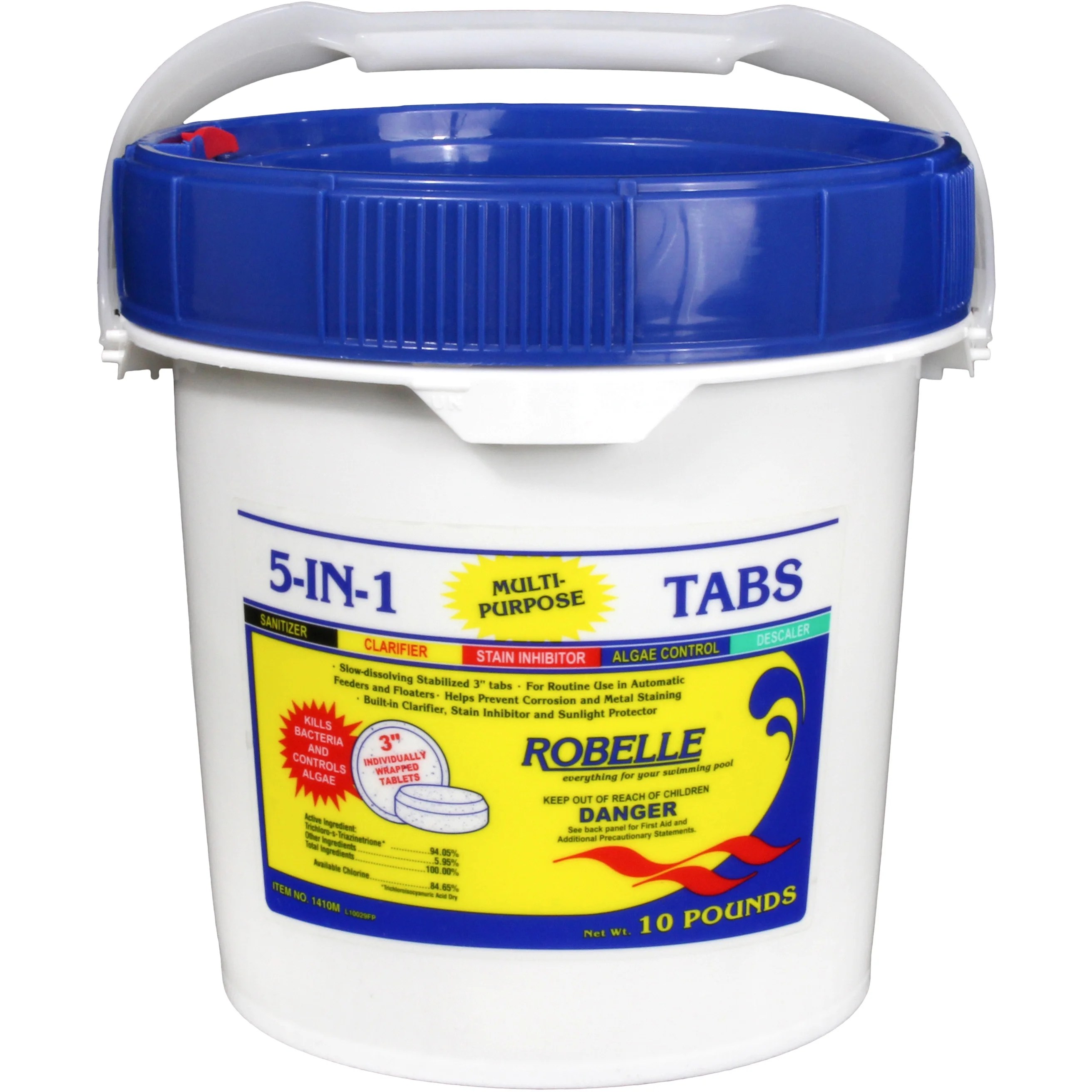 Robelle 5In1 Swimming Pool MultiPurpose 3" Chlorinating Tabs