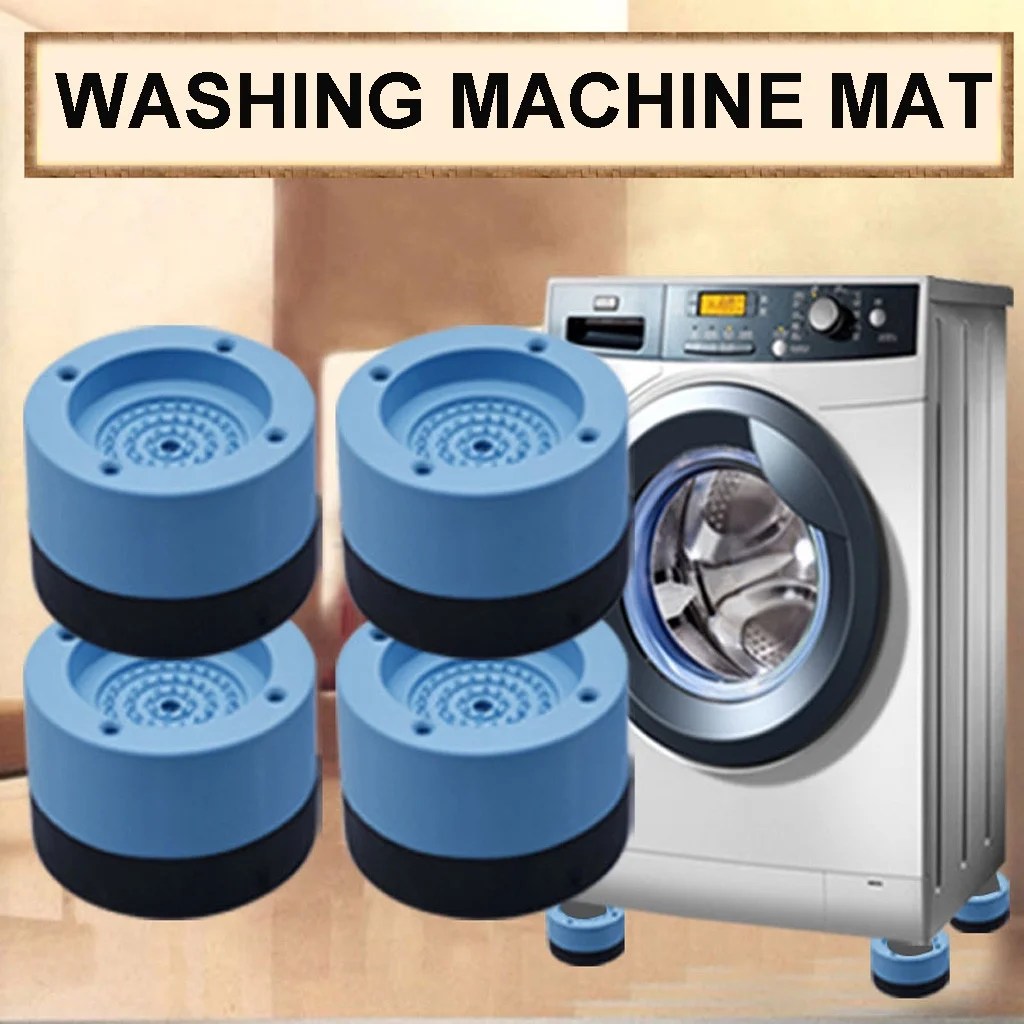 Washing Machine Rubber Mat AntiVibration Pad Universal Fixed Nonslip Damping