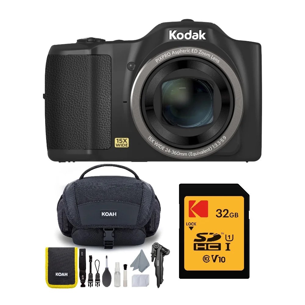 Kodak PIXPRO FZ152 Compact Digital Camera with Bag and 32GB SD Card