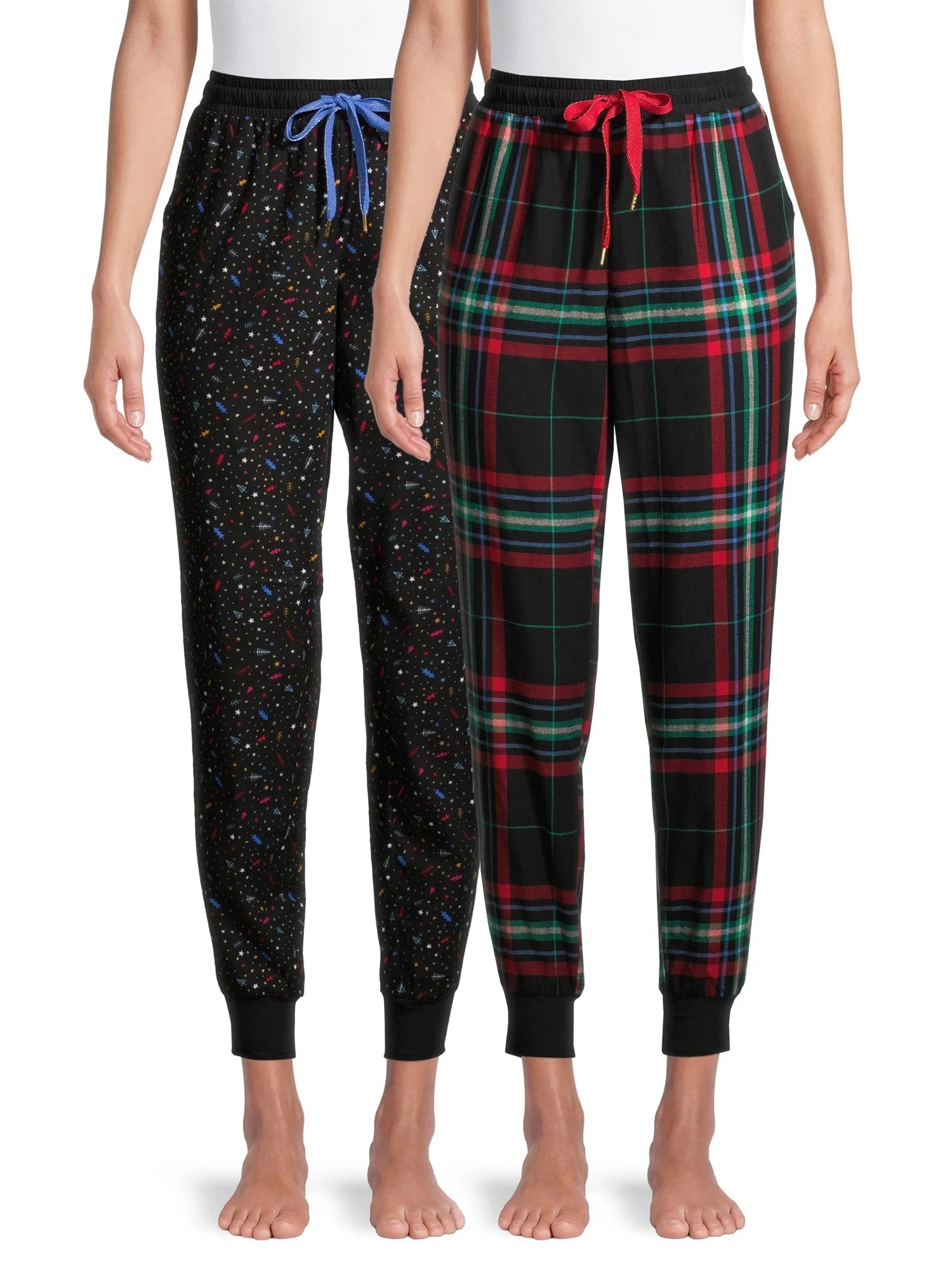 Secret Treasures Women's and Women's Plus Flannel Pajama Joggers, 2