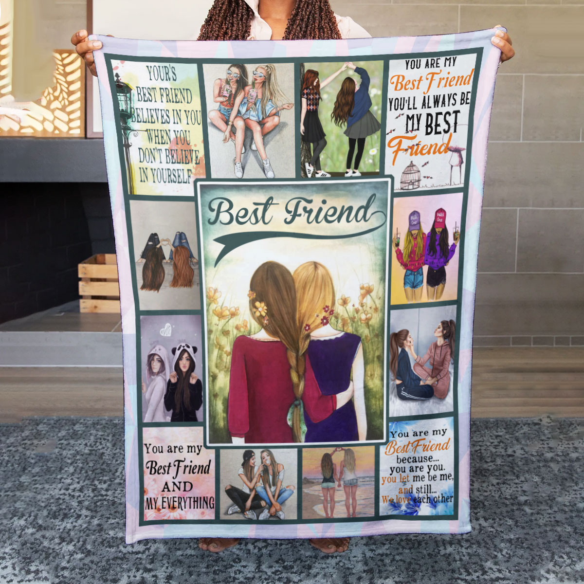 LLC You are My Best Friend Blanket, Best Friends Freece