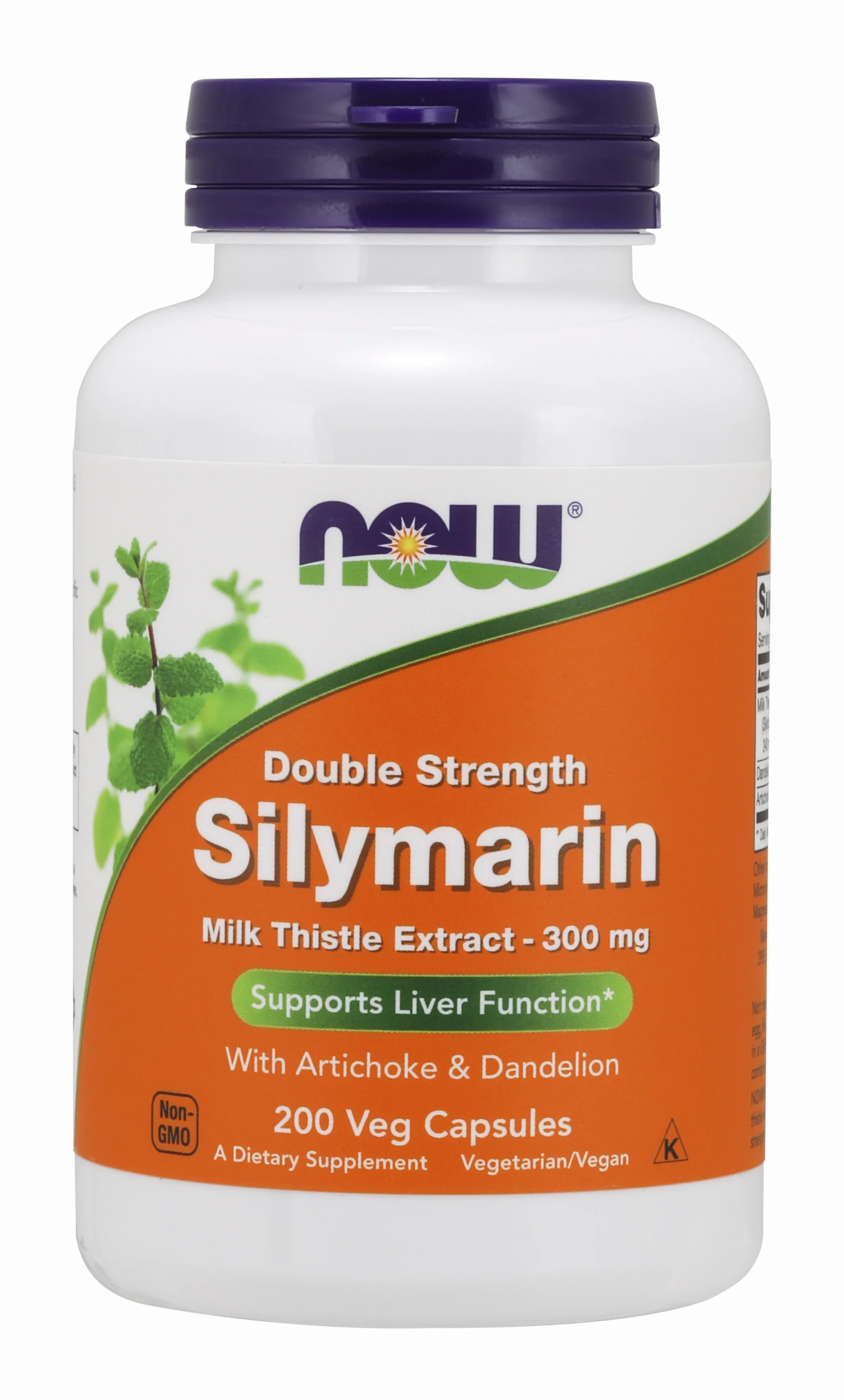 NOW Supplements, Silymarin Milk Thistle Extract 300 mg with Artichoke