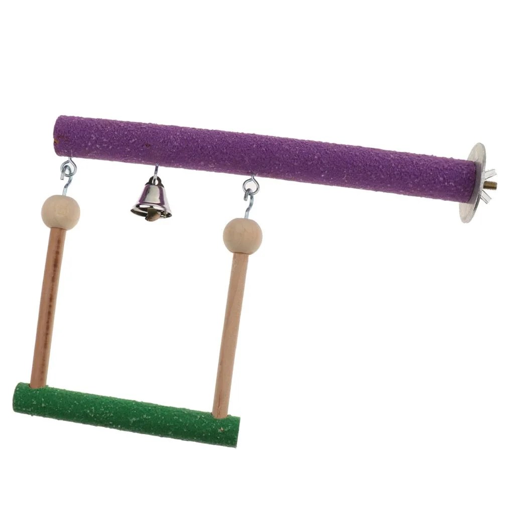 Colorful Bird Swing Ladders Balls For Pet Training Bird Supplies