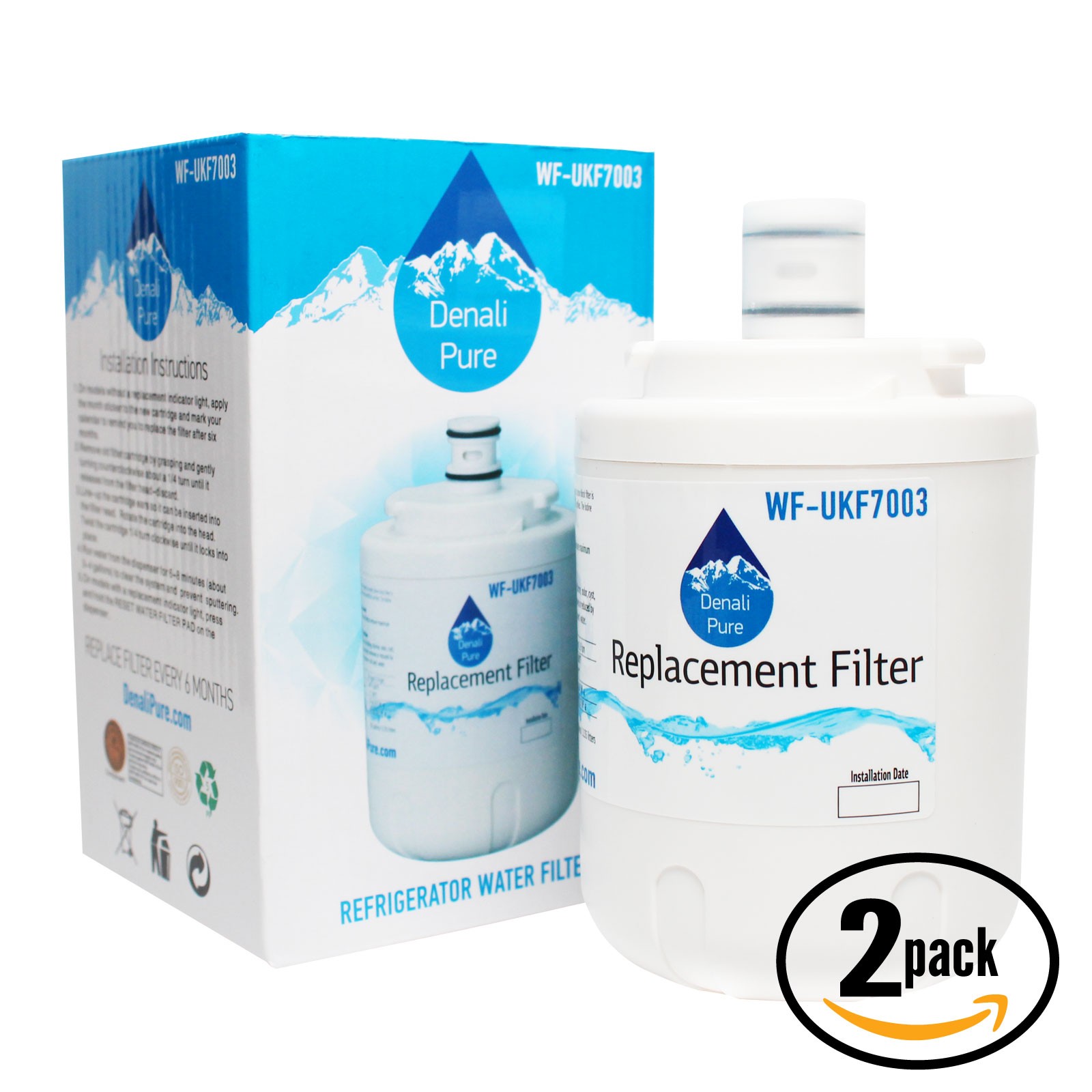 2Pack Replacement Maytag MZD2766GES Refrigerator Water Filter
