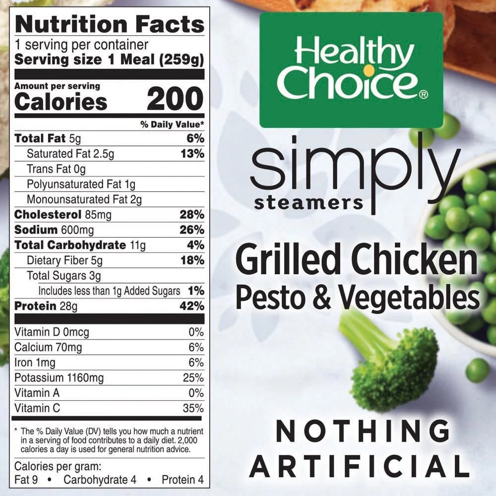 Healthy Choice Simply Steamers Nutrition Facts Runners High Nutrition