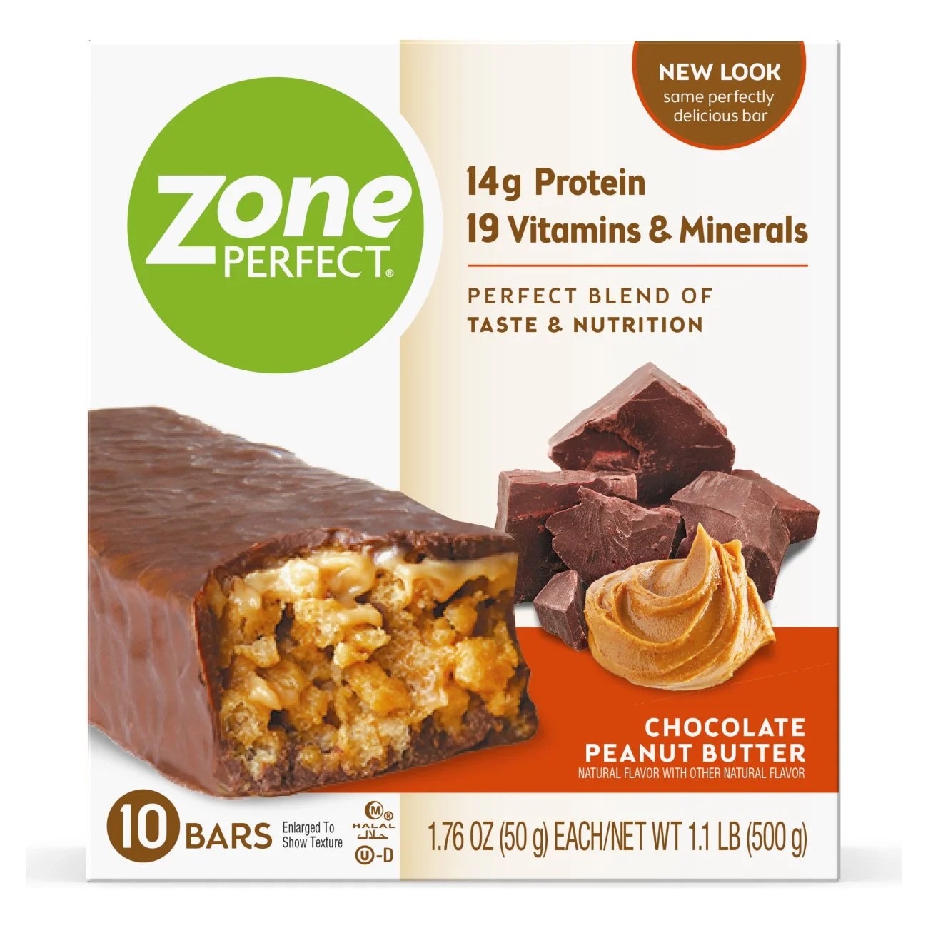 ZonePerfect Protein Bars, Snack For Breakfast or Lunch, Chocolate