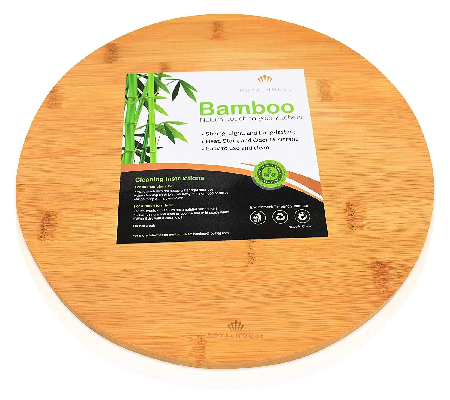 Round Bamboo Cutting Board by Royal House