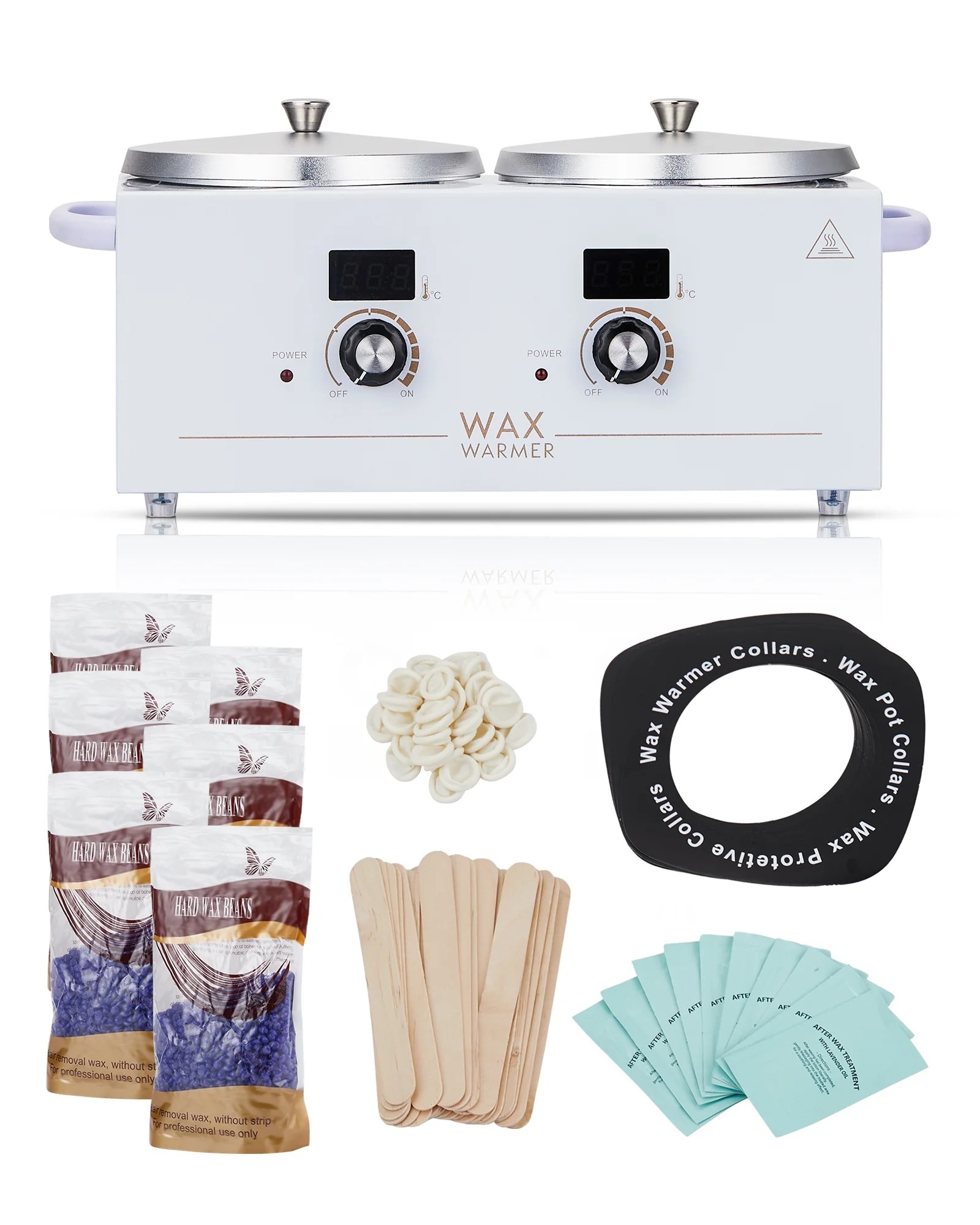 DSstyles Double Wax Pot Warmer Professional At Home Waxing Kit