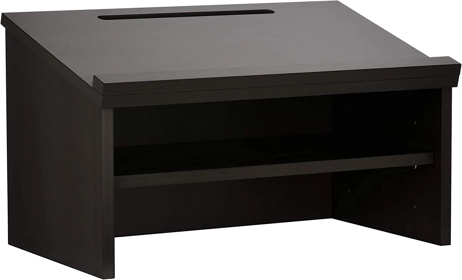 Adiroffice Black Table Top Portable Lectern Podium
