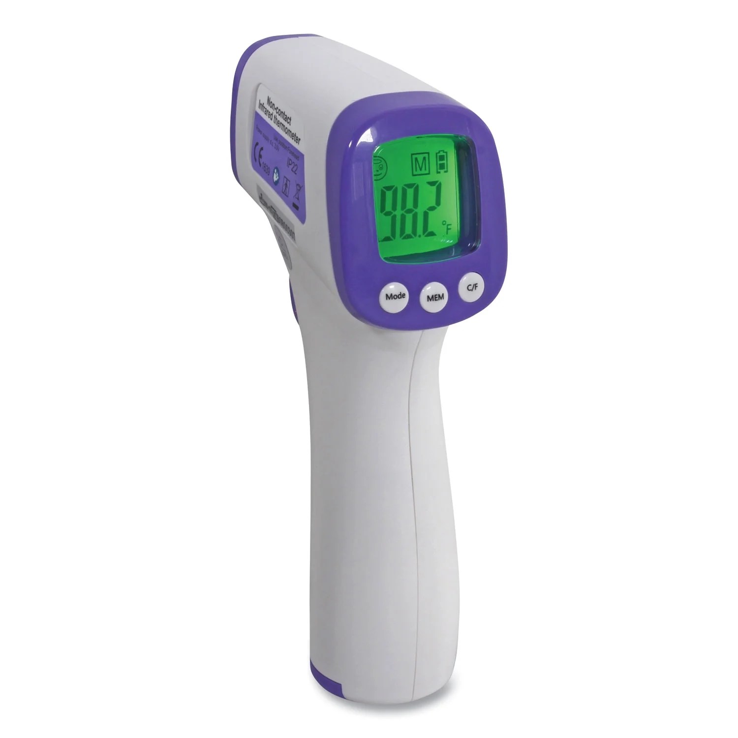 NonContact Infrared Thermometer Digital White THDG986