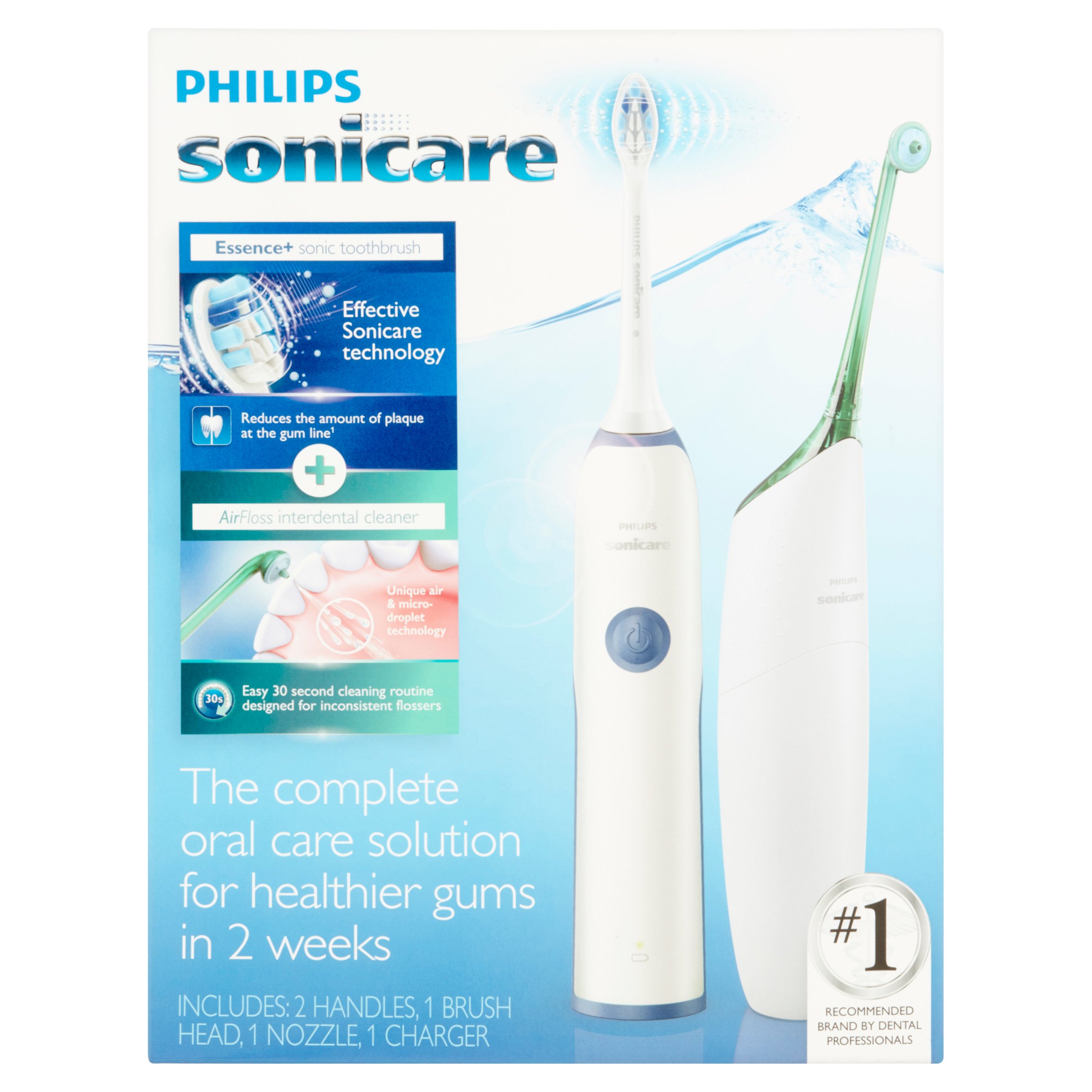 Philips Sonicare Essence+ Sonic Toothbrush + AirFloss Interdental