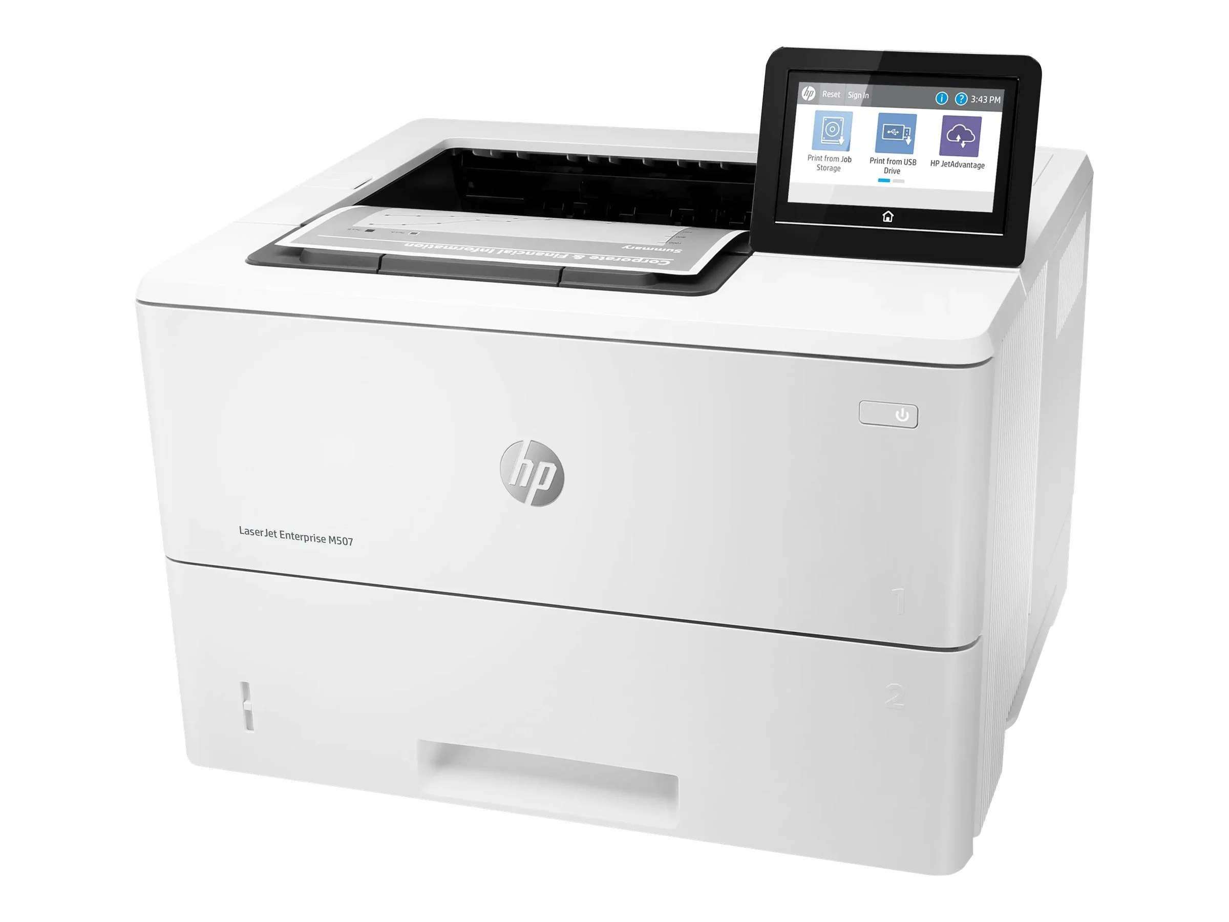 HP LaserJet Enterprise M507 M507dng Desktop Laser Printer, Monochrome