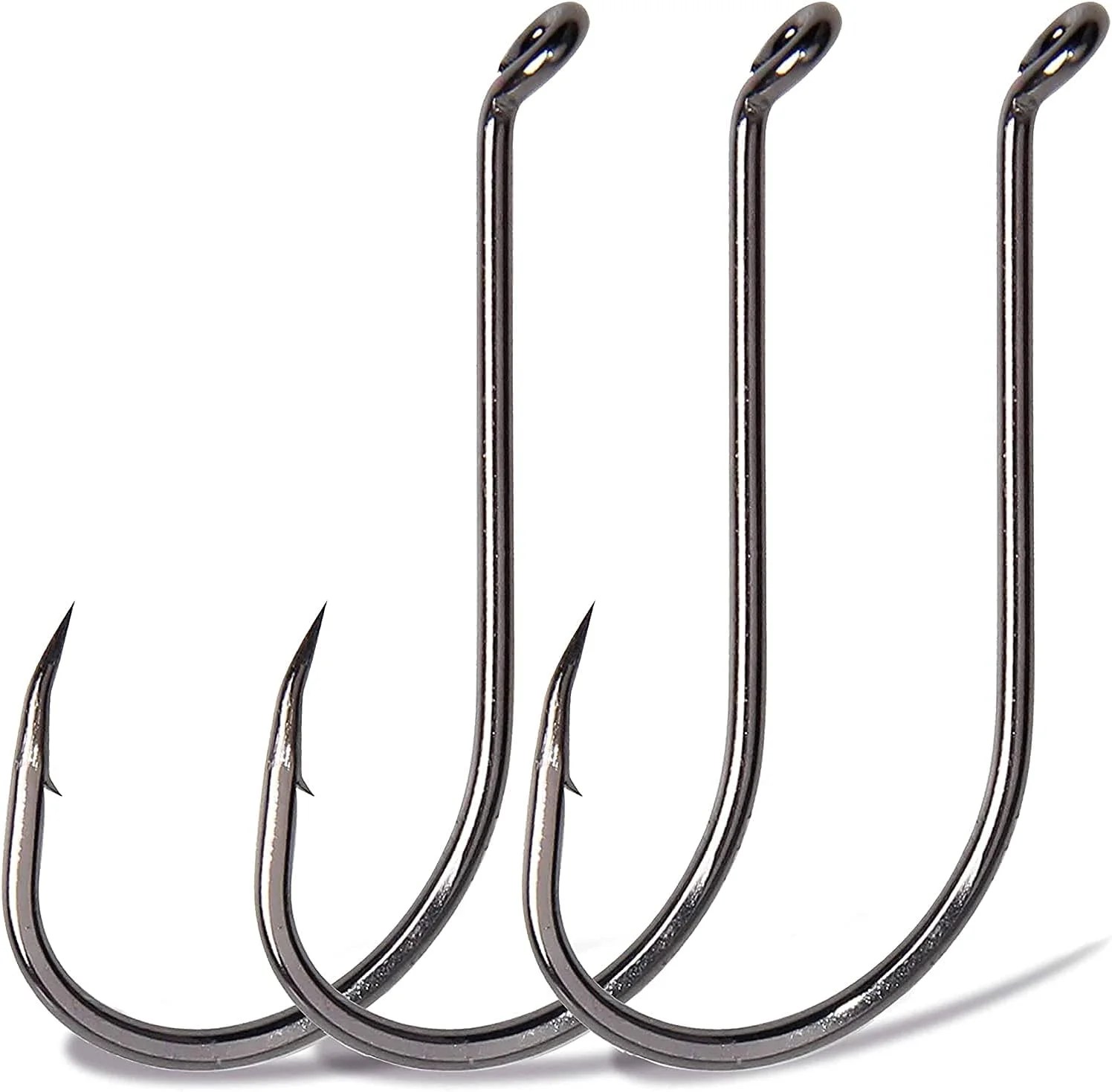 100pcs Octopus Beak Offset Fishing Hooks Froged Sport Circle Hooks