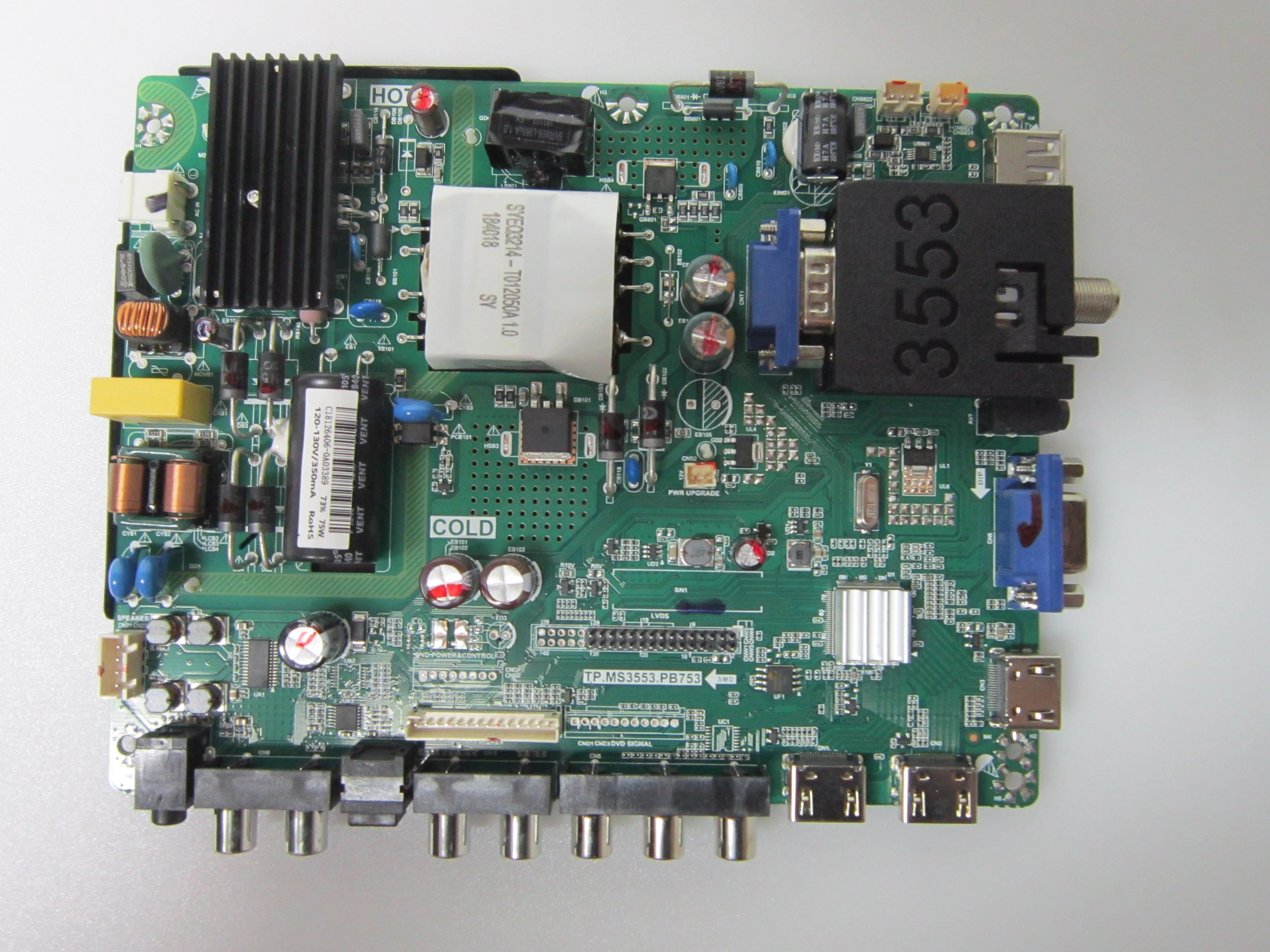 Sceptre X505BVFSR JGTV53DG H50 Main Board (TP.MS3553.PB753) C18116405