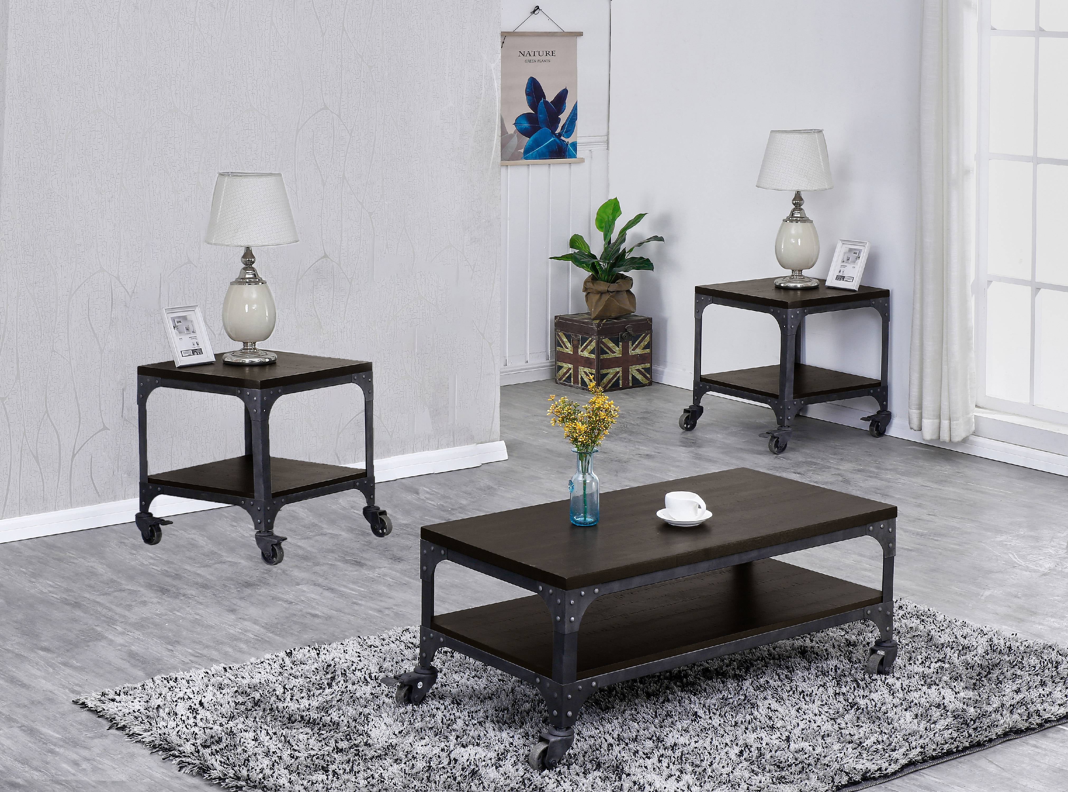 Appealing terrific wooden rustic coffee table with wheels wagon cart and stylish laminate also furniture outstanding classic old century rustic coffee end table set tables storage living french country inside designs sets cheap also rh bonmignon co and coffee end table set tables storage. Rustic Wood Coffee Table With Wheels Set Coffee Table 2 End Table Walmart Com Walmart Com